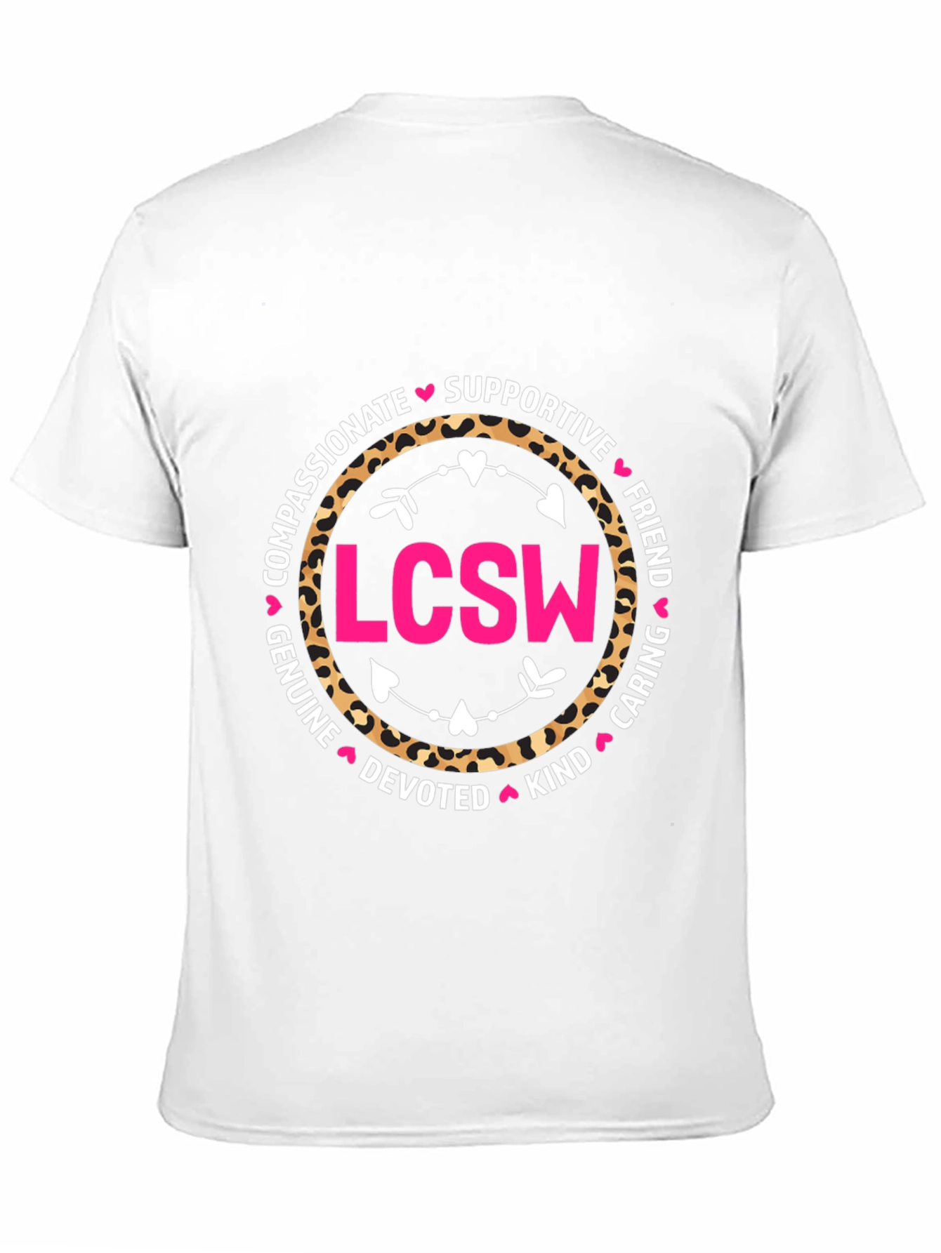 LCSW Leopard Print Graphic T-Shirt