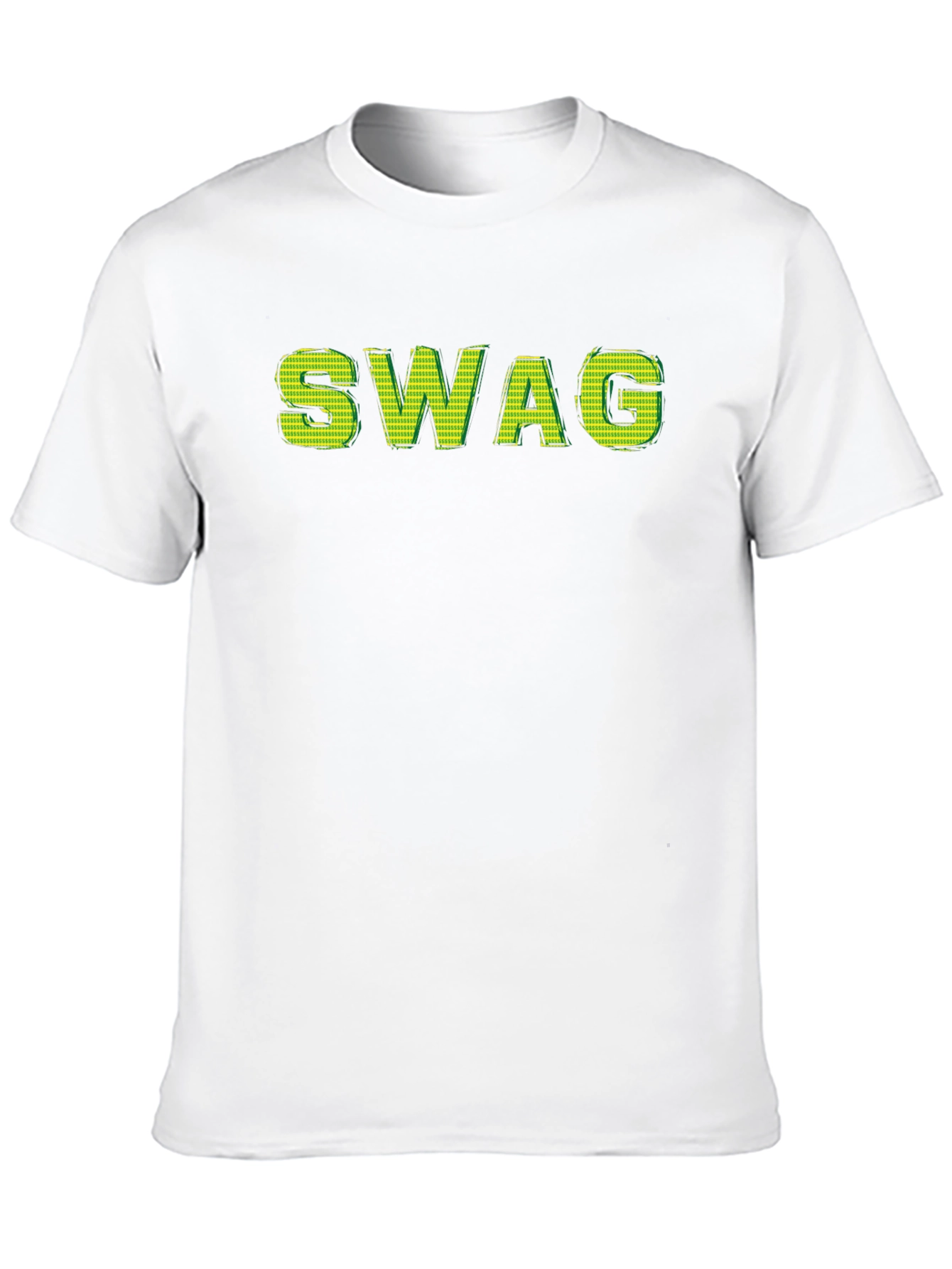 Mens Black SWAG Graphic Print T-Shirt