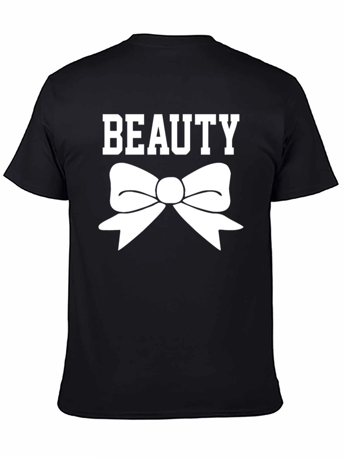 Beauty Bow T-Shirt - Mens Black Graphic Tee