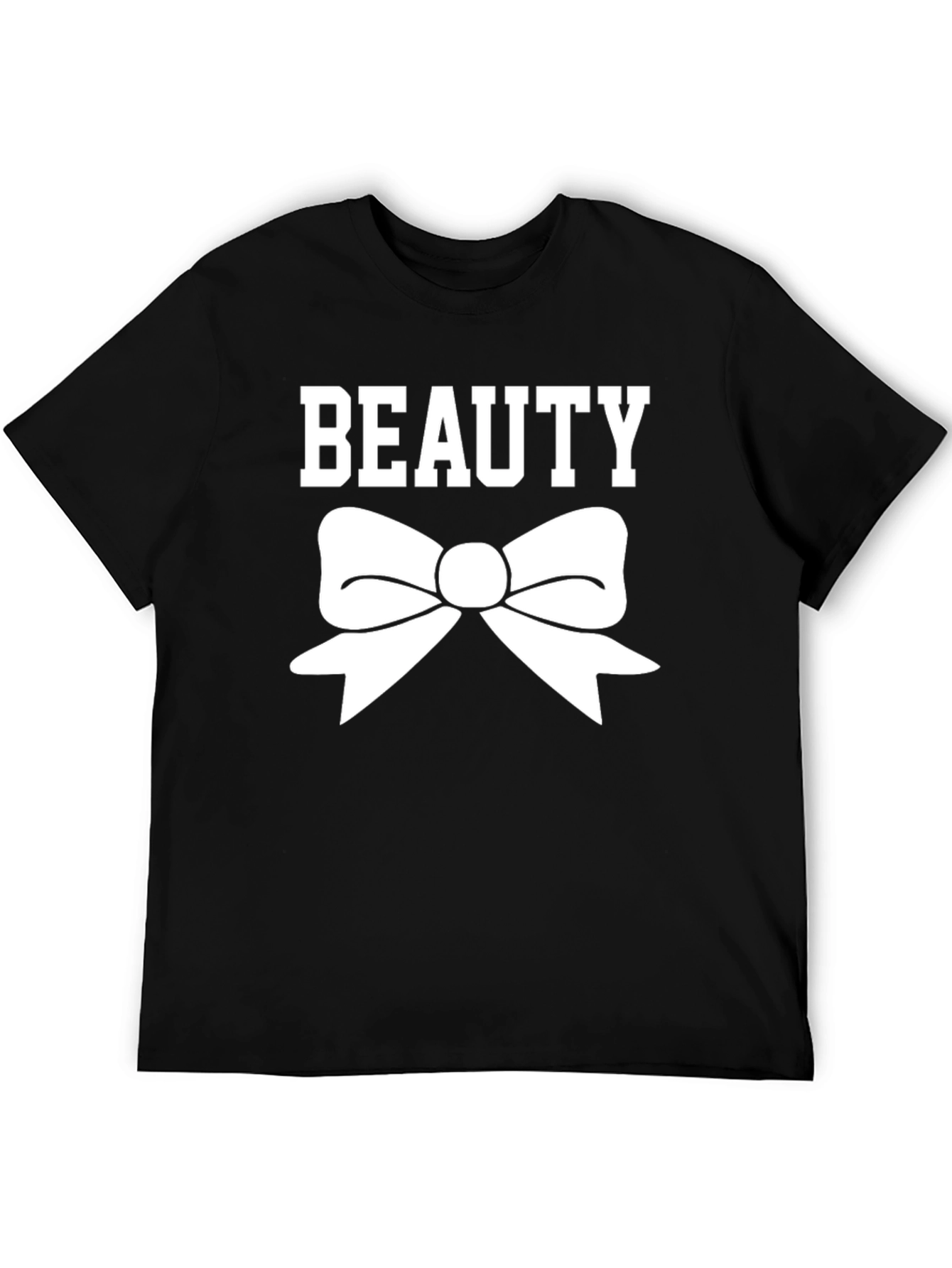 Beauty Bow T-Shirt - Mens Black Graphic Tee