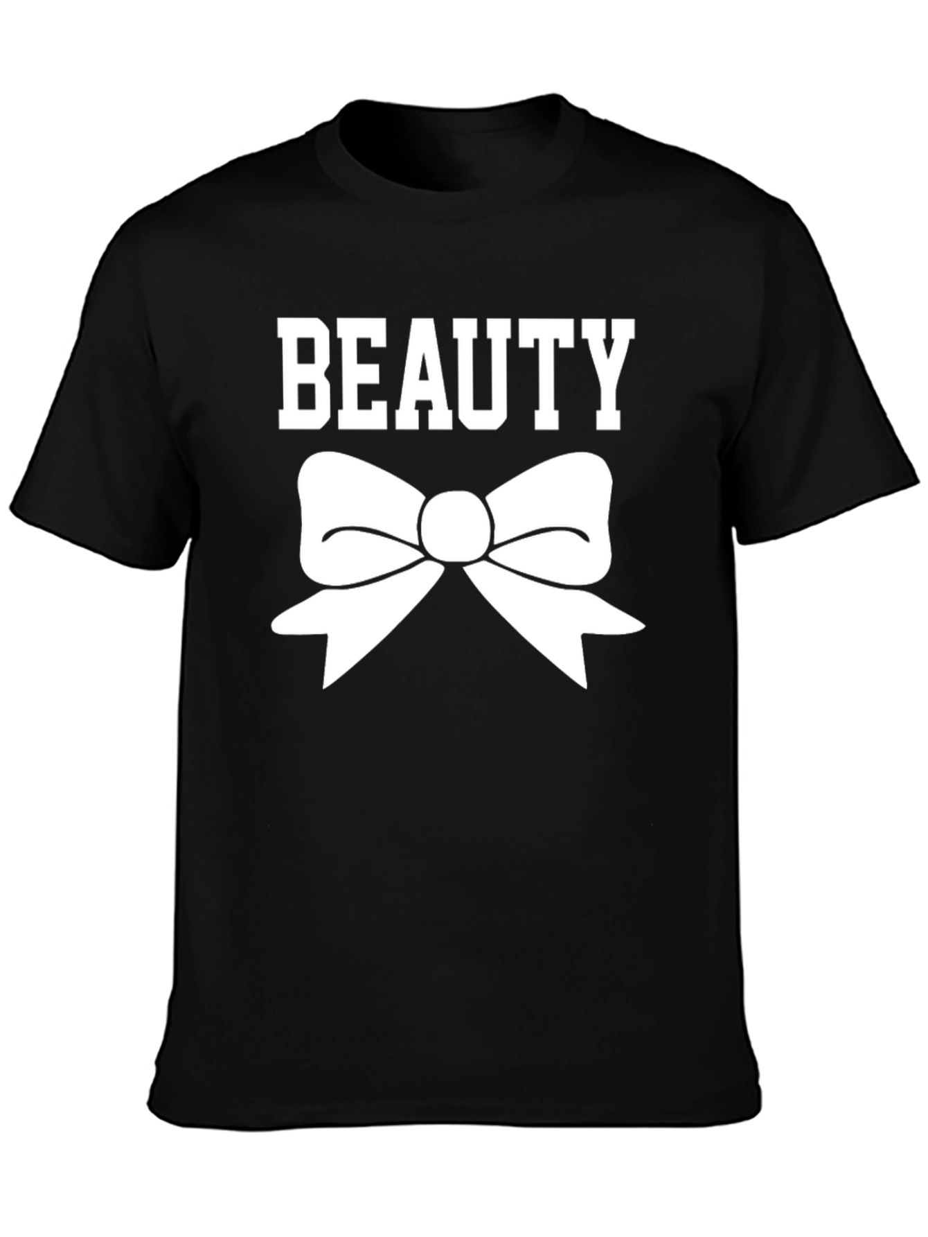 Beauty Bow T-Shirt - Mens Black Graphic Tee