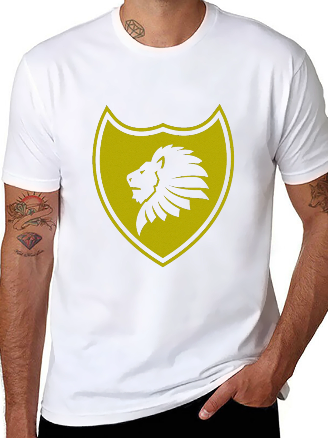 Lion Shield T-Shirt - Black