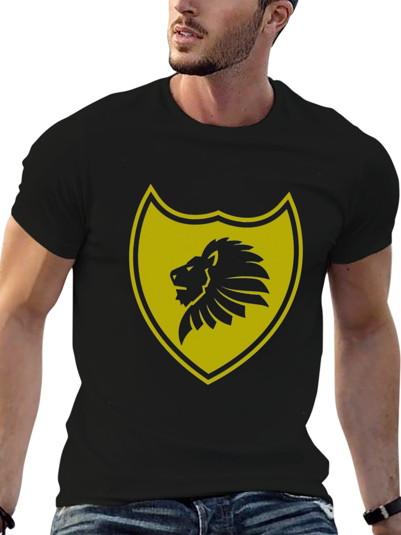 Lion Shield T-Shirt - Black