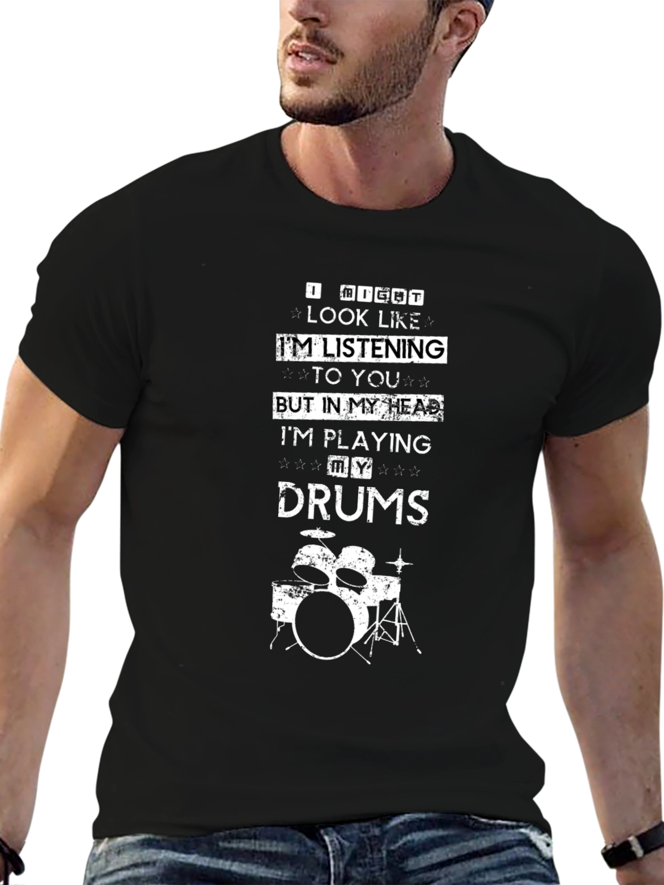 Drummer T-Shirt: Im Playing My Drums!