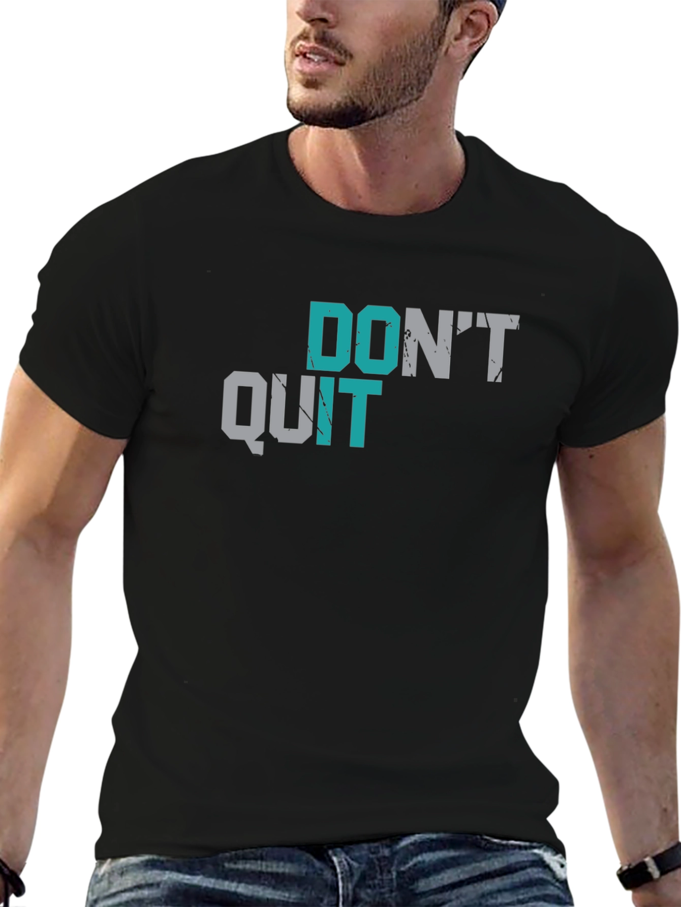 Dont Quit Motivational Graphic T-Shirt