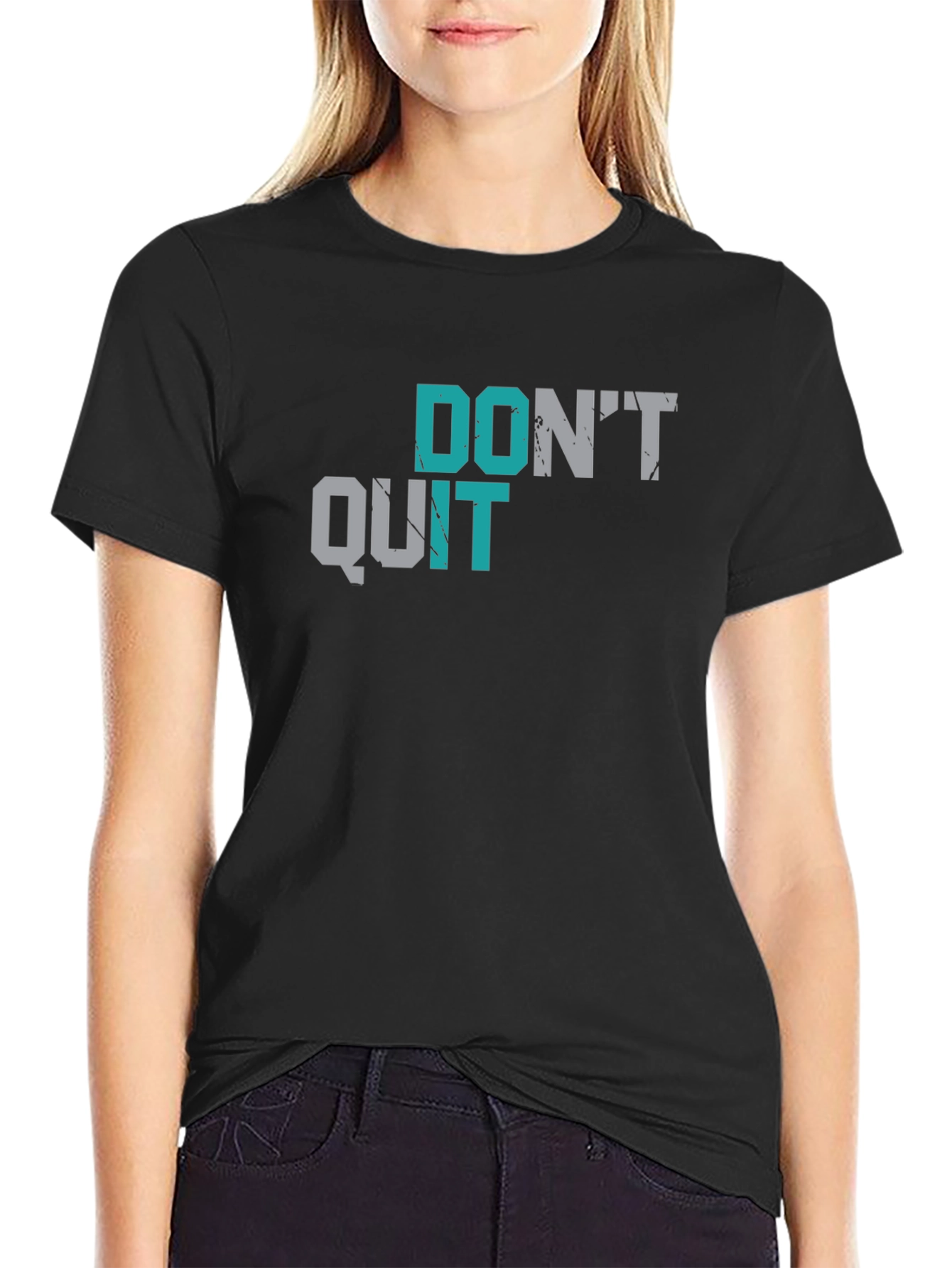Dont Quit Motivational Graphic T-Shirt