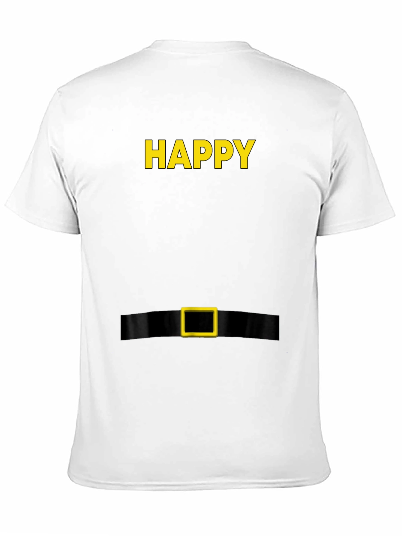 Happy Elf Costume T-Shirt - Black Holiday Tee