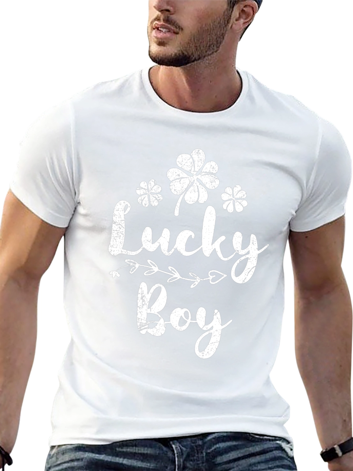 Lucky Boy T-Shirt - St. Patricks Day Clover Design