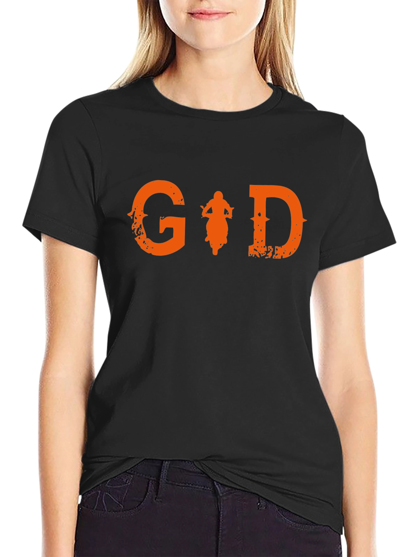 Motorcycle Graphic Tee - Ride with God!