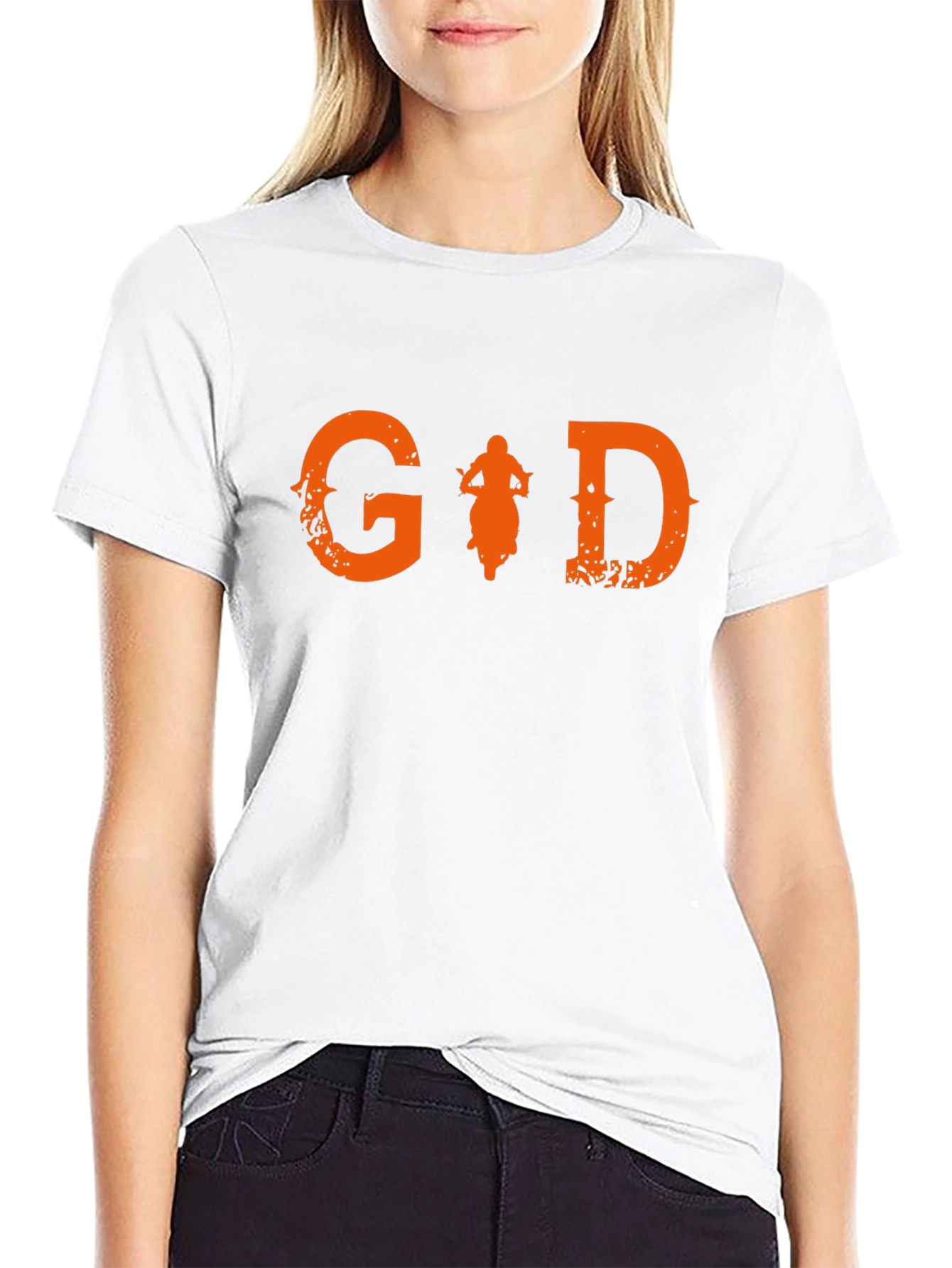 Motorcycle Graphic Tee - Ride with God!