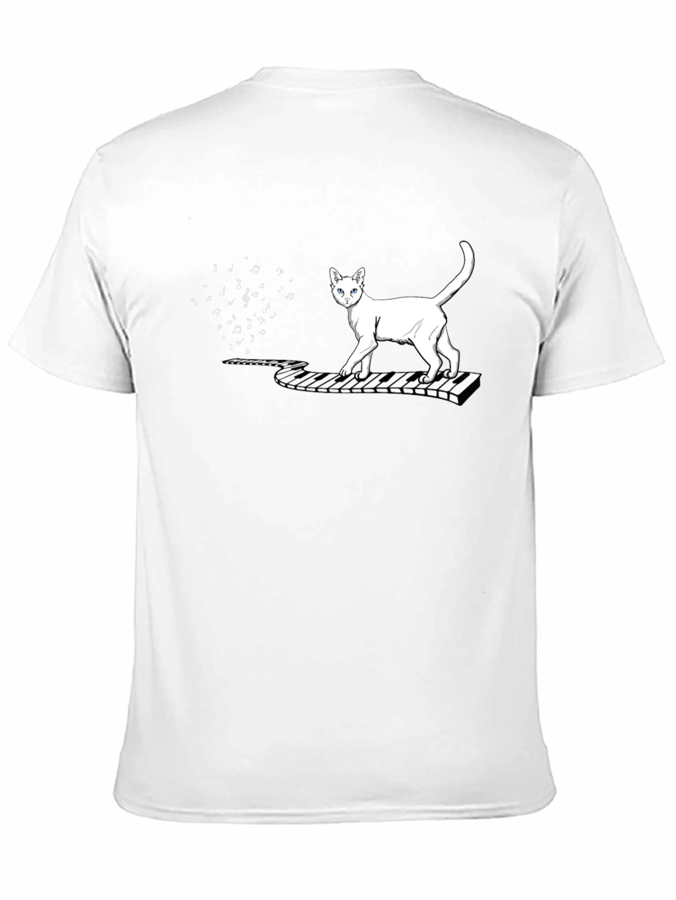 Cat Keyboard Music T-Shirt