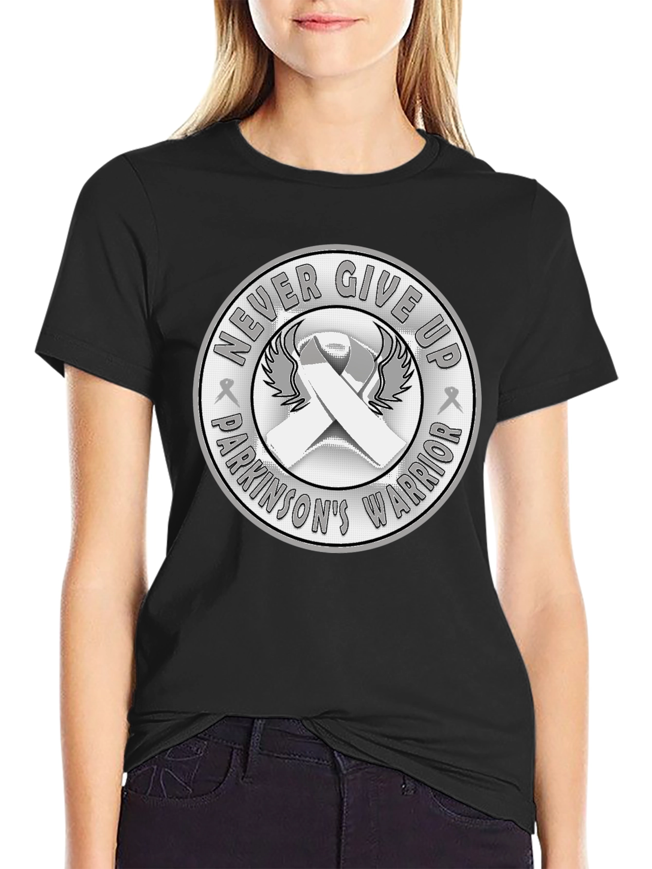 Parkinsons Warrior Never Give Up T-Shirt
