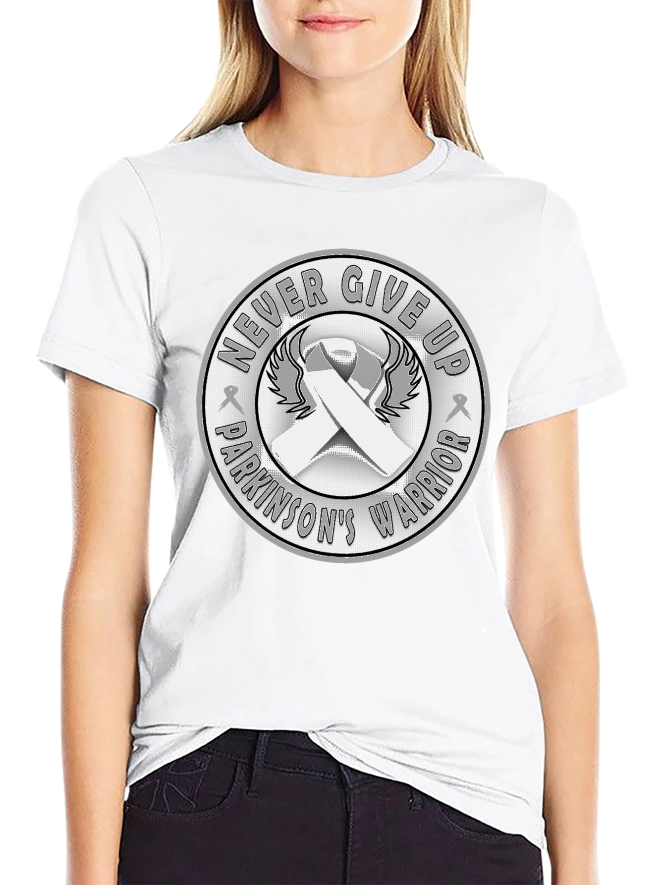 Parkinsons Warrior Never Give Up T-Shirt