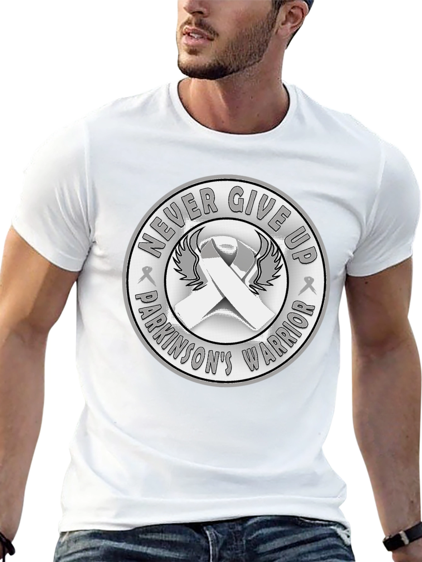 Parkinsons Warrior Never Give Up T-Shirt