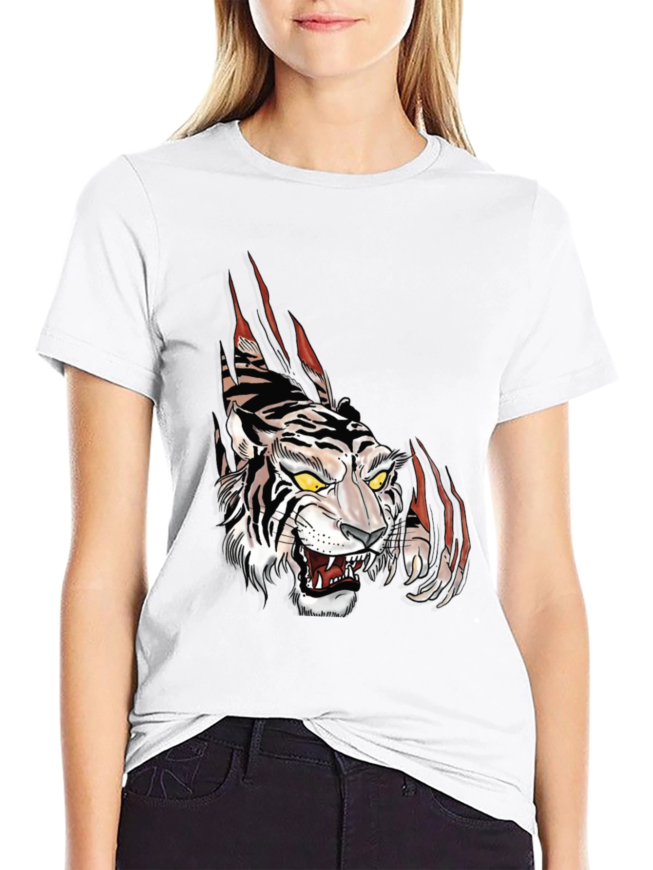 Tiger Graphic Tee - Bold Animal Print Shirt