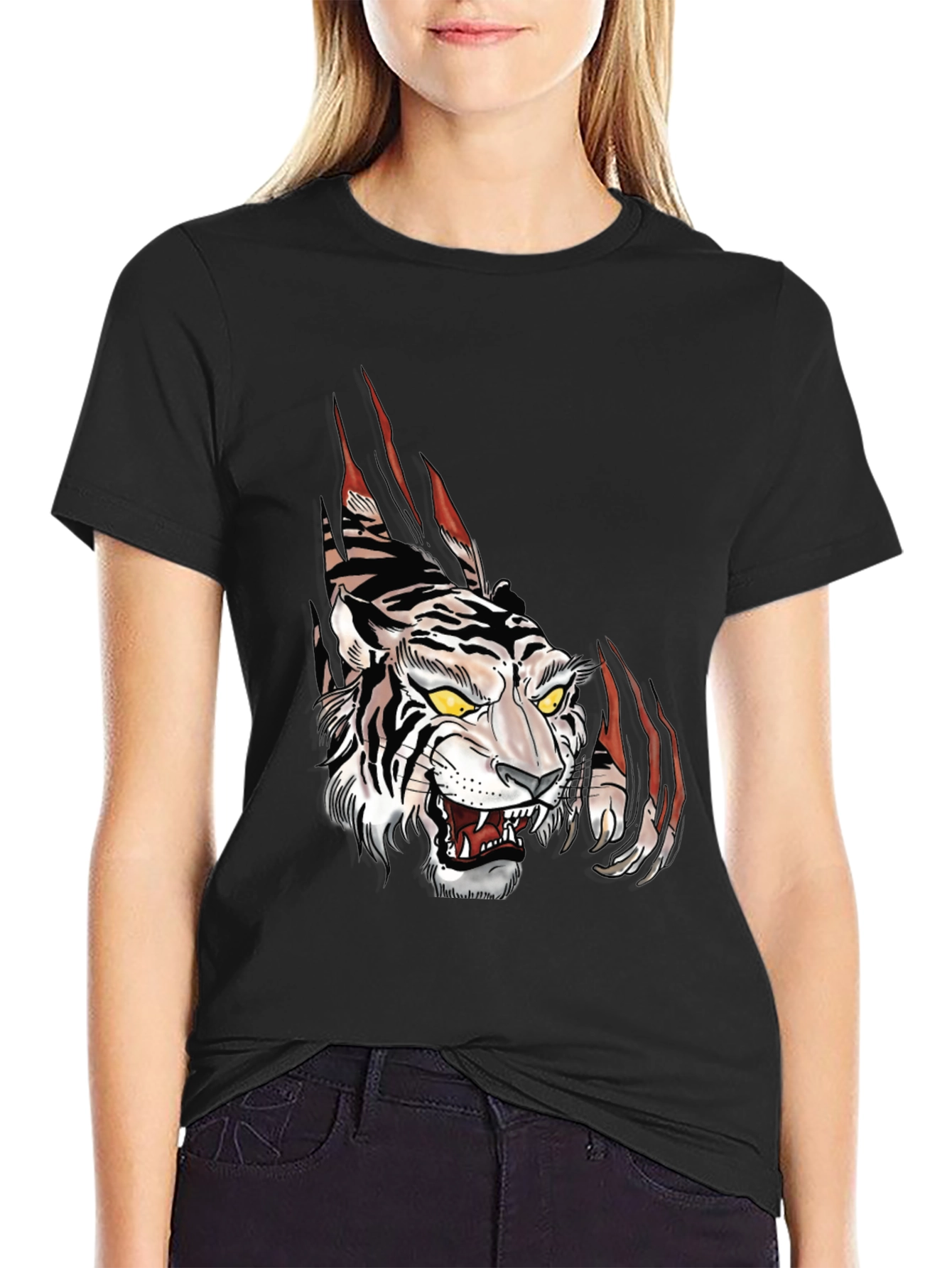 Tiger Graphic Tee - Bold Animal Print Shirt