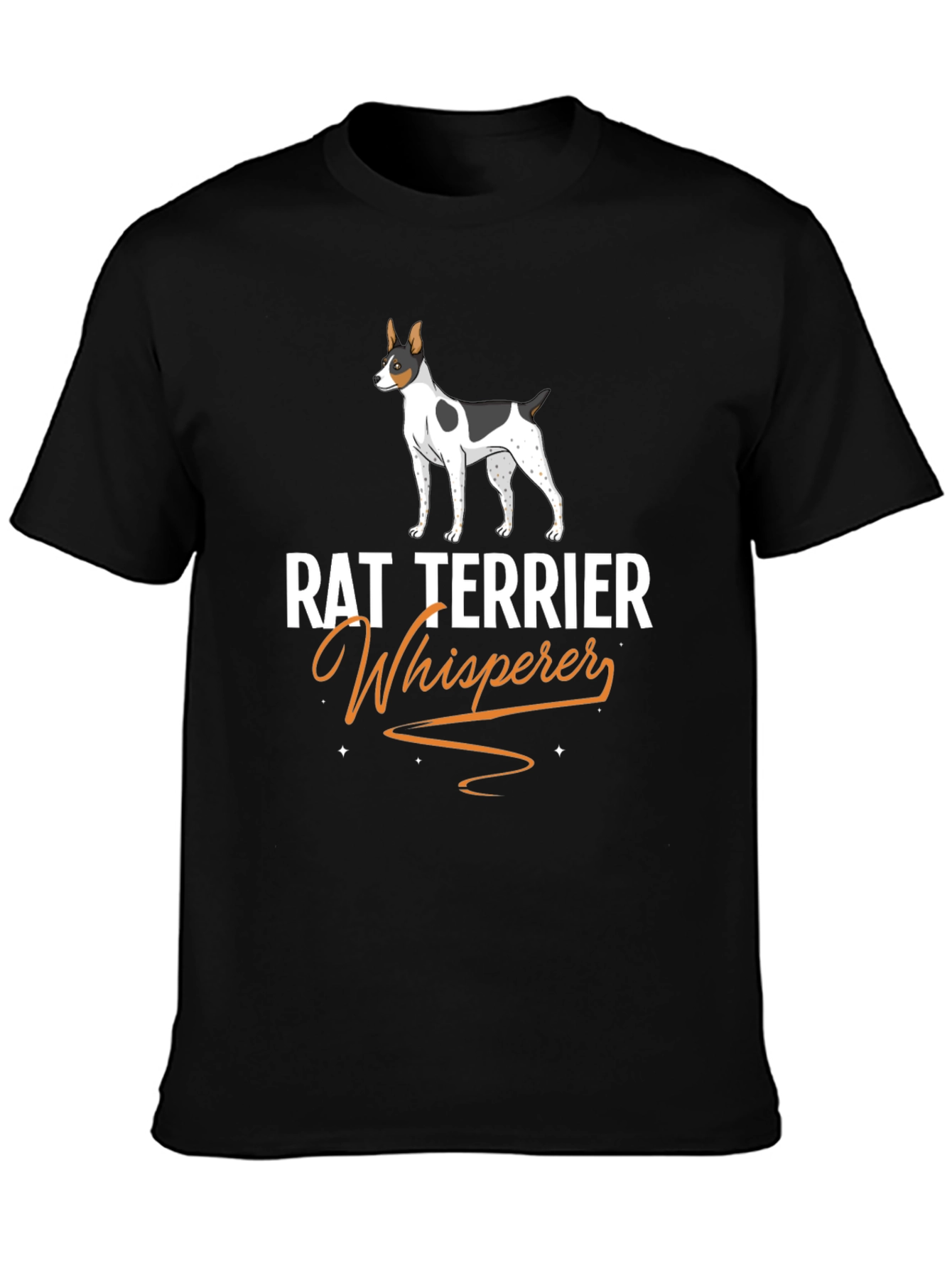 Rat Terrier Whisperer Black T-Shirt