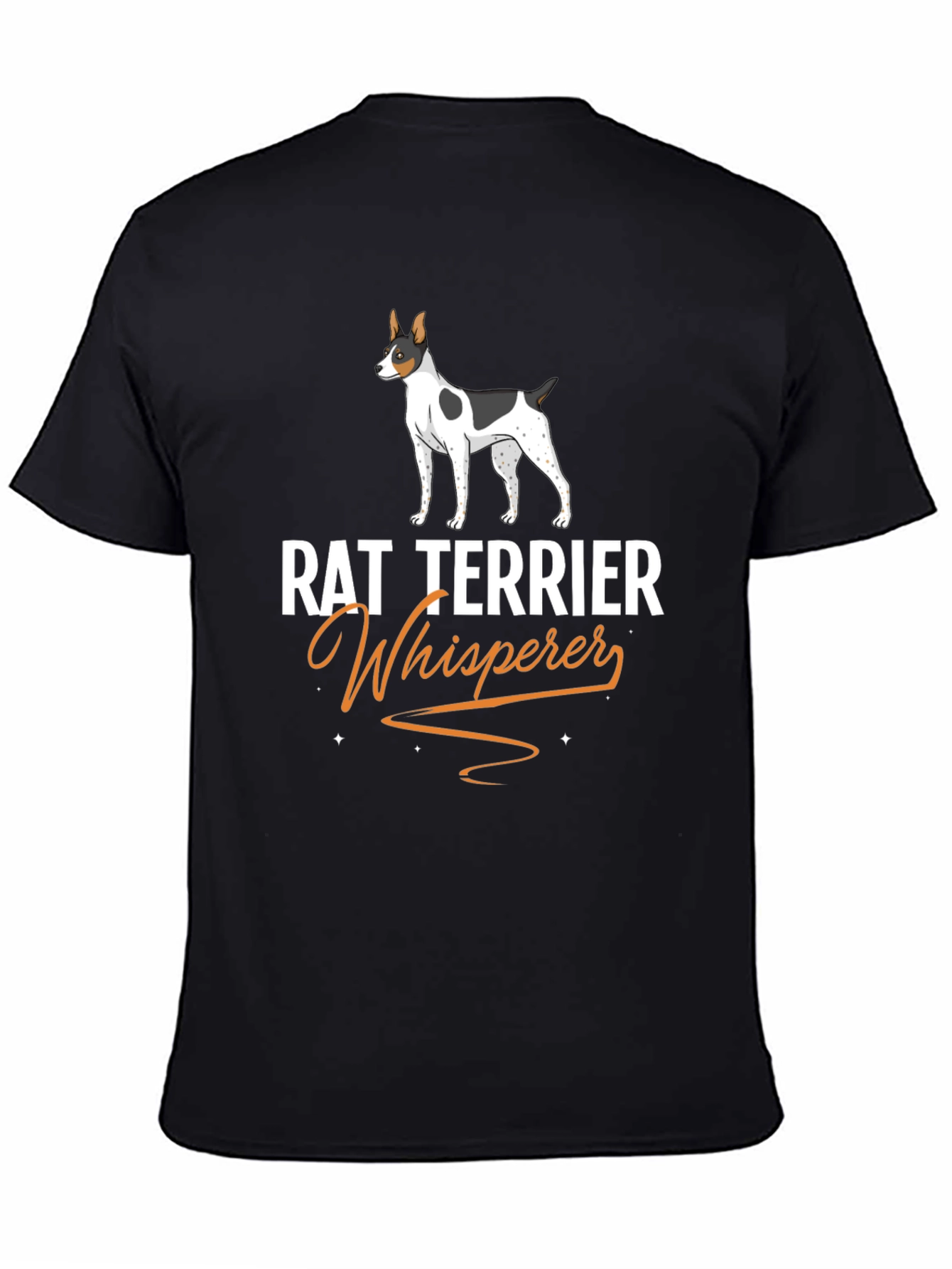 Rat Terrier Whisperer Black T-Shirt