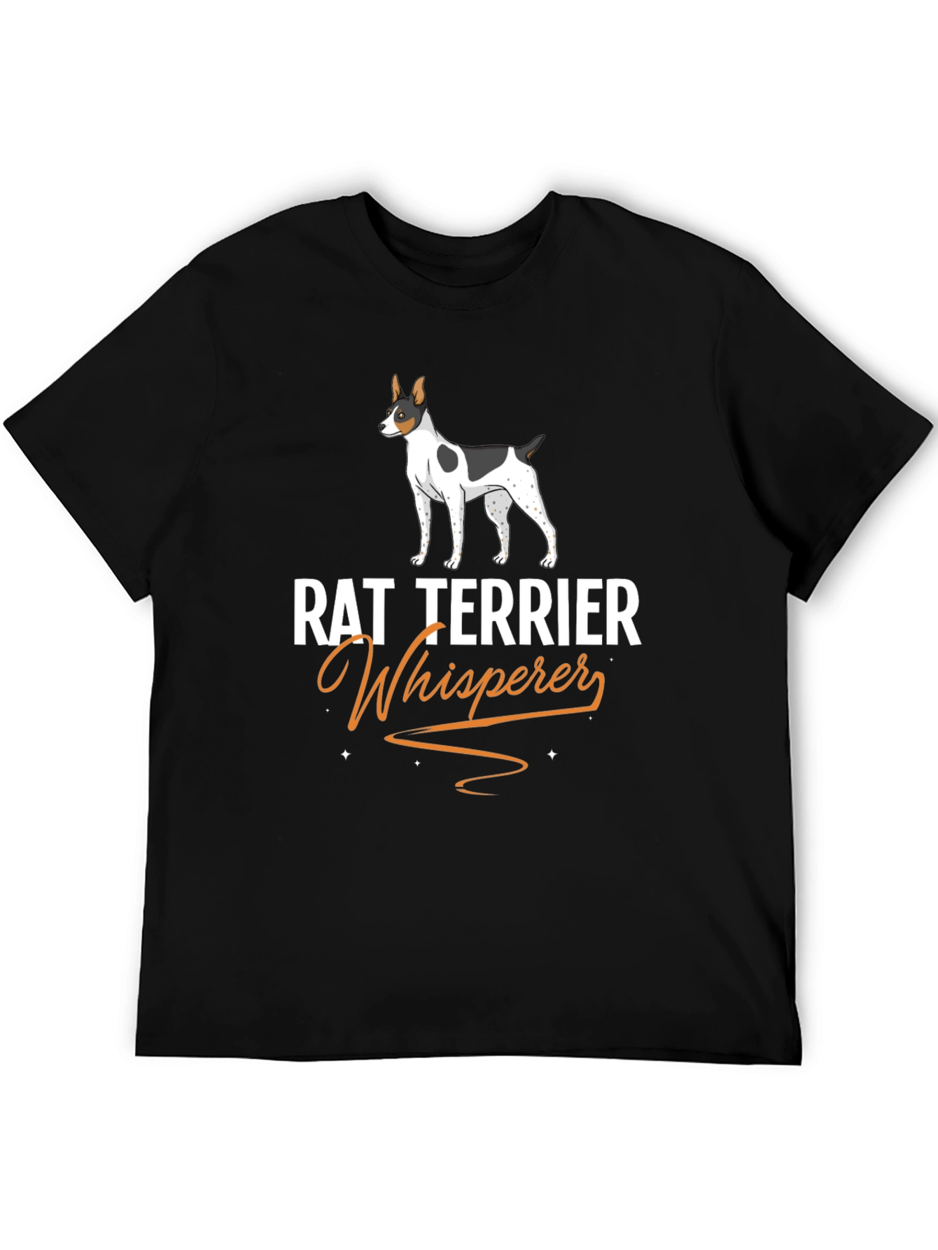 Rat Terrier Whisperer Black T-Shirt