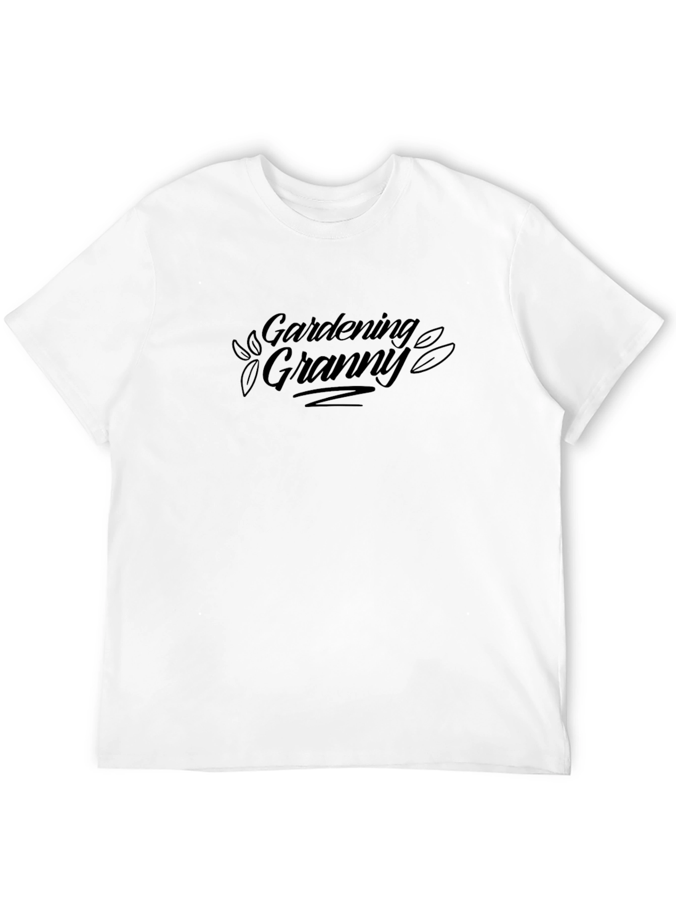 Gardening Granny Black T-Shirt