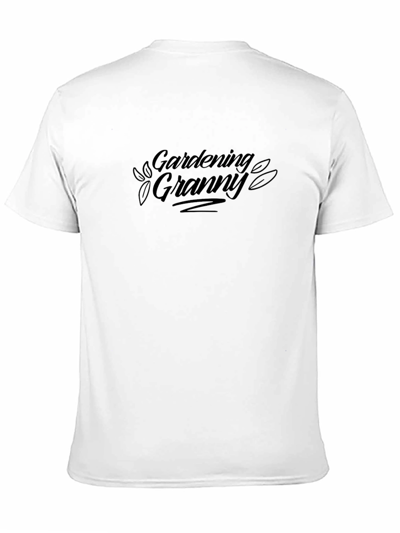 Gardening Granny Black T-Shirt