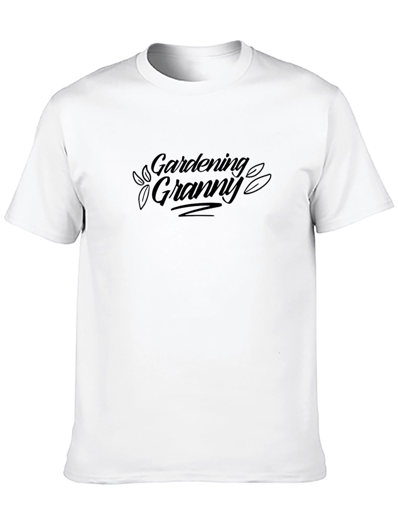 Gardening Granny Black T-Shirt