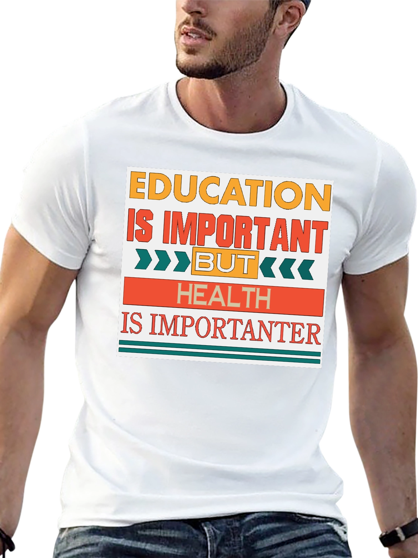 Education Important But Health Importanter T-Shirt
