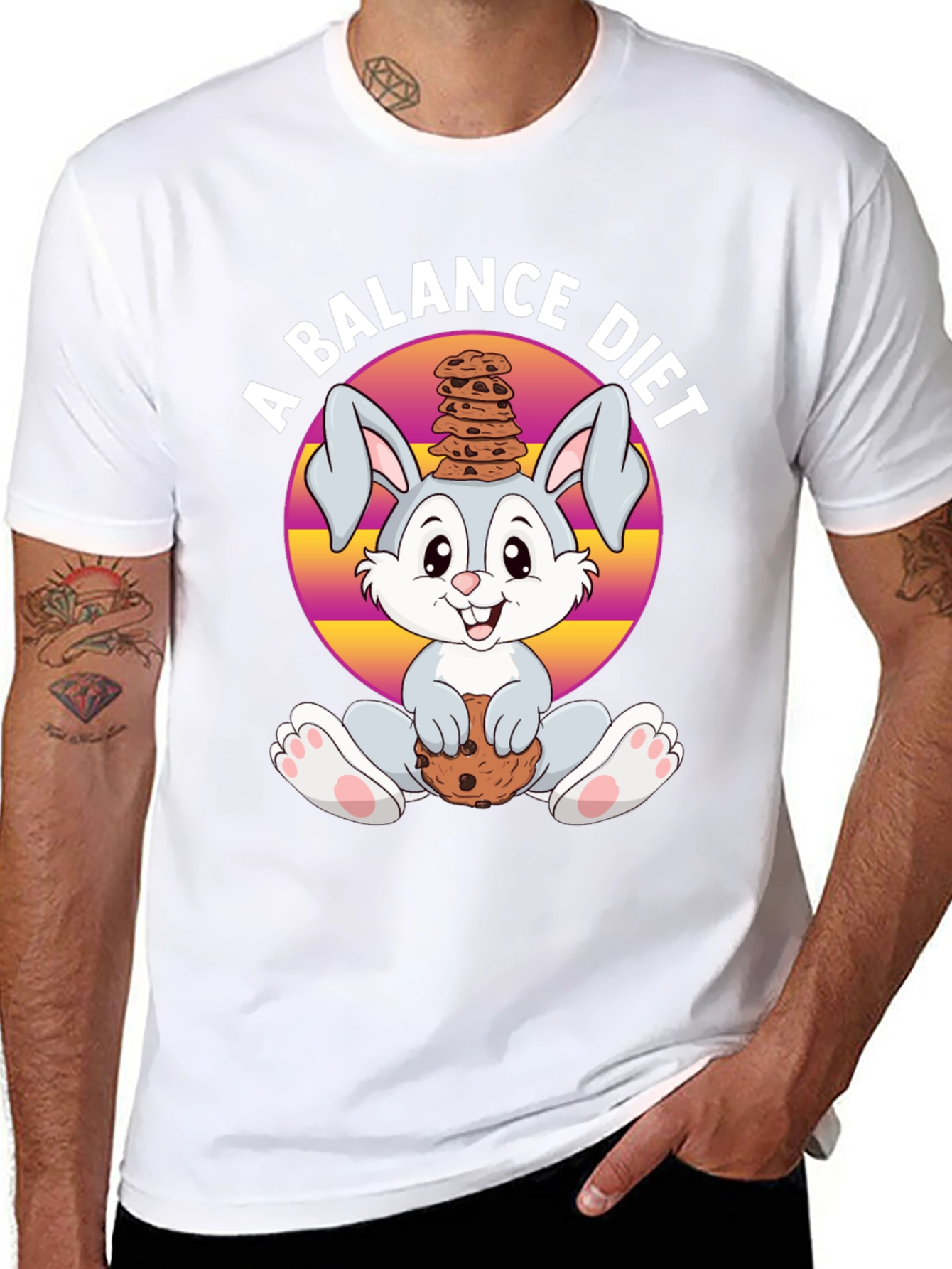 Balance Diet Rabbit T-Shirt