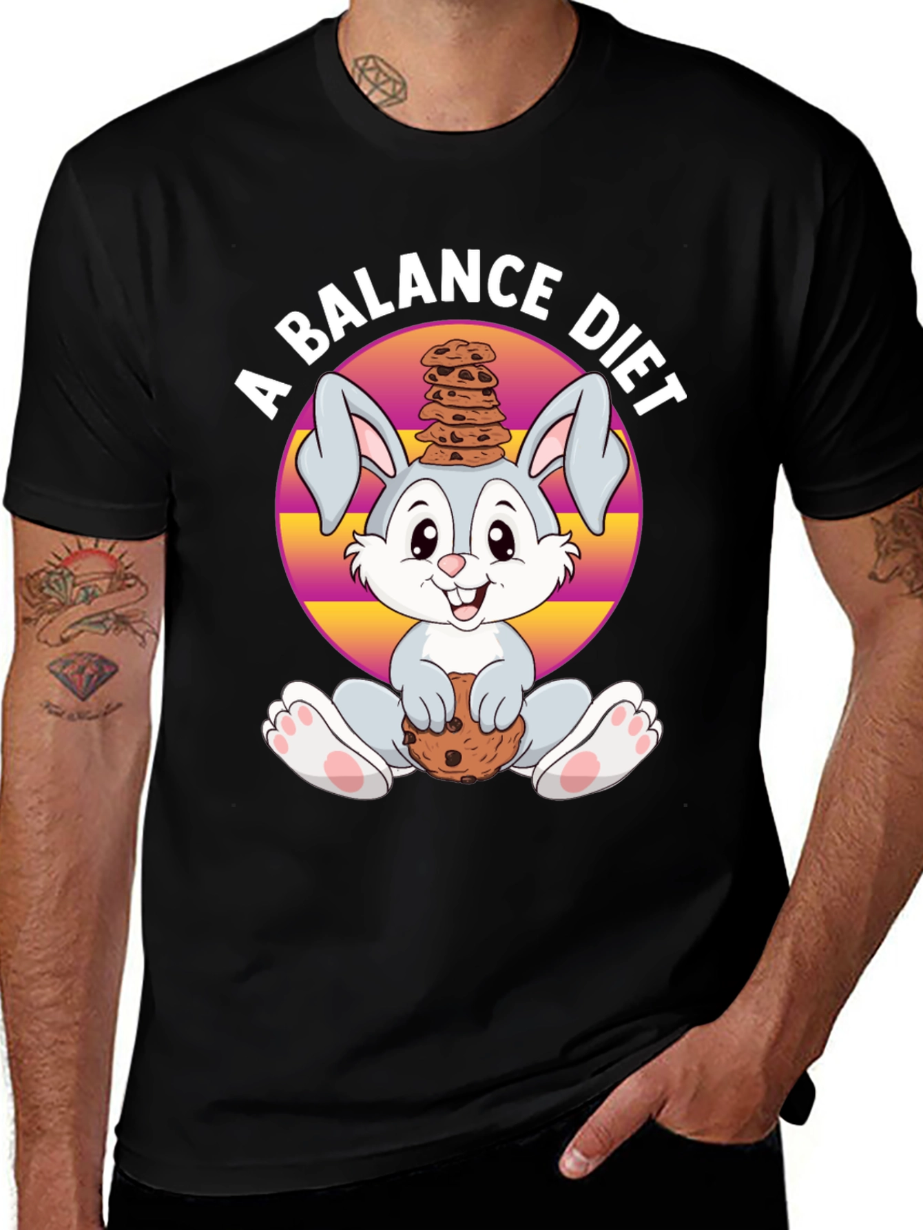 Balance Diet Rabbit T-Shirt