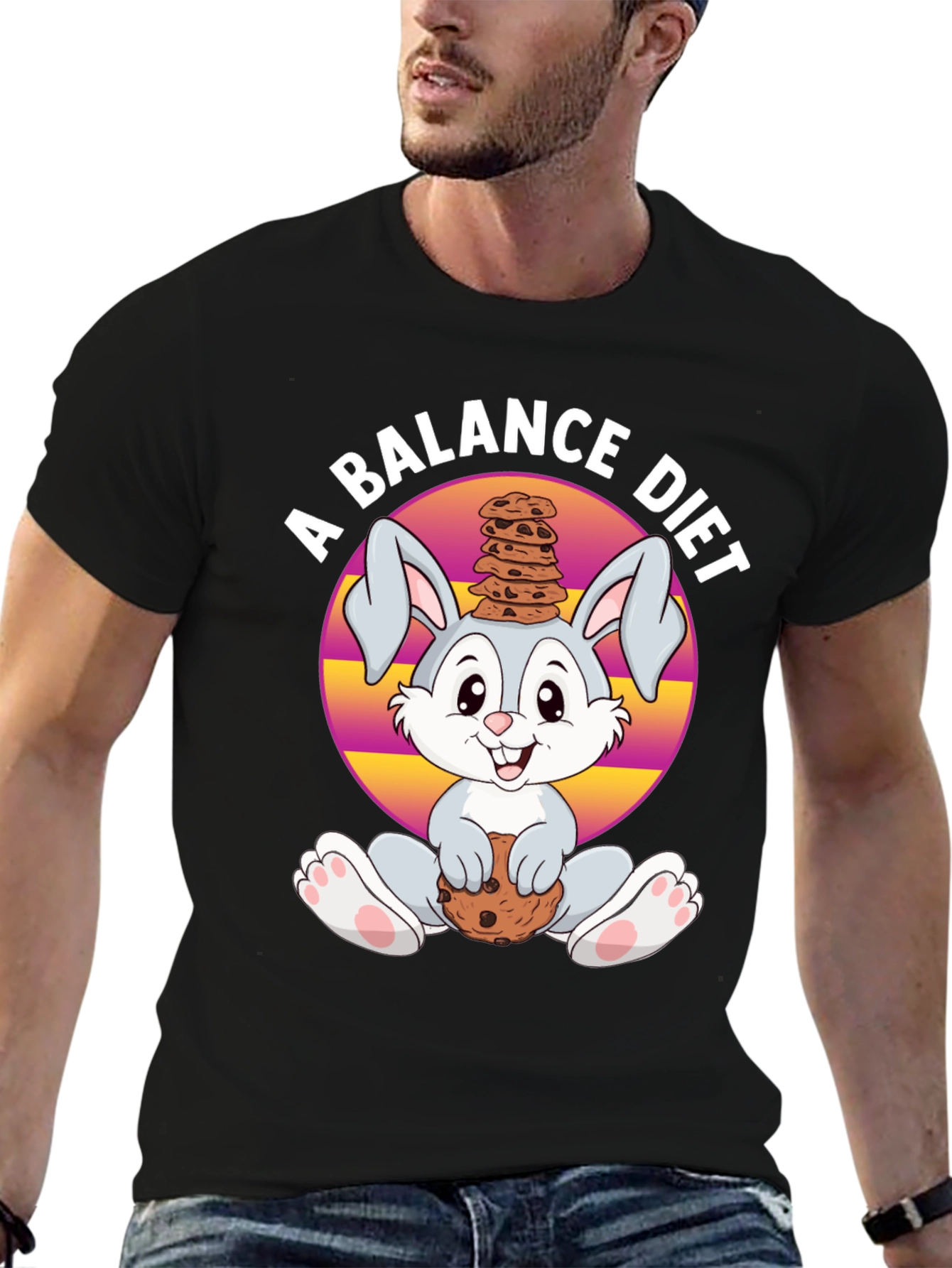 Balance Diet Rabbit T-Shirt