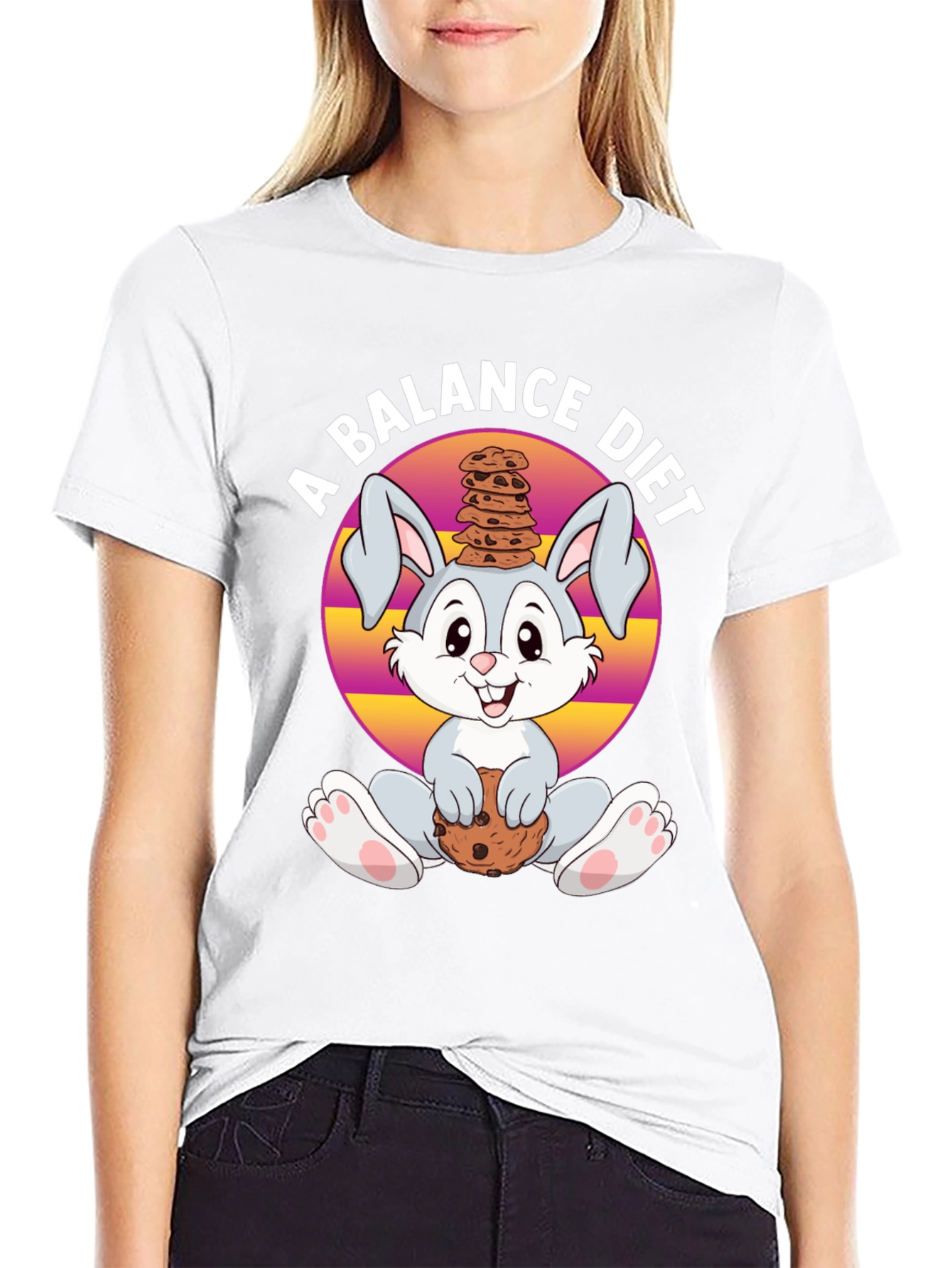 Balance Diet Rabbit T-Shirt