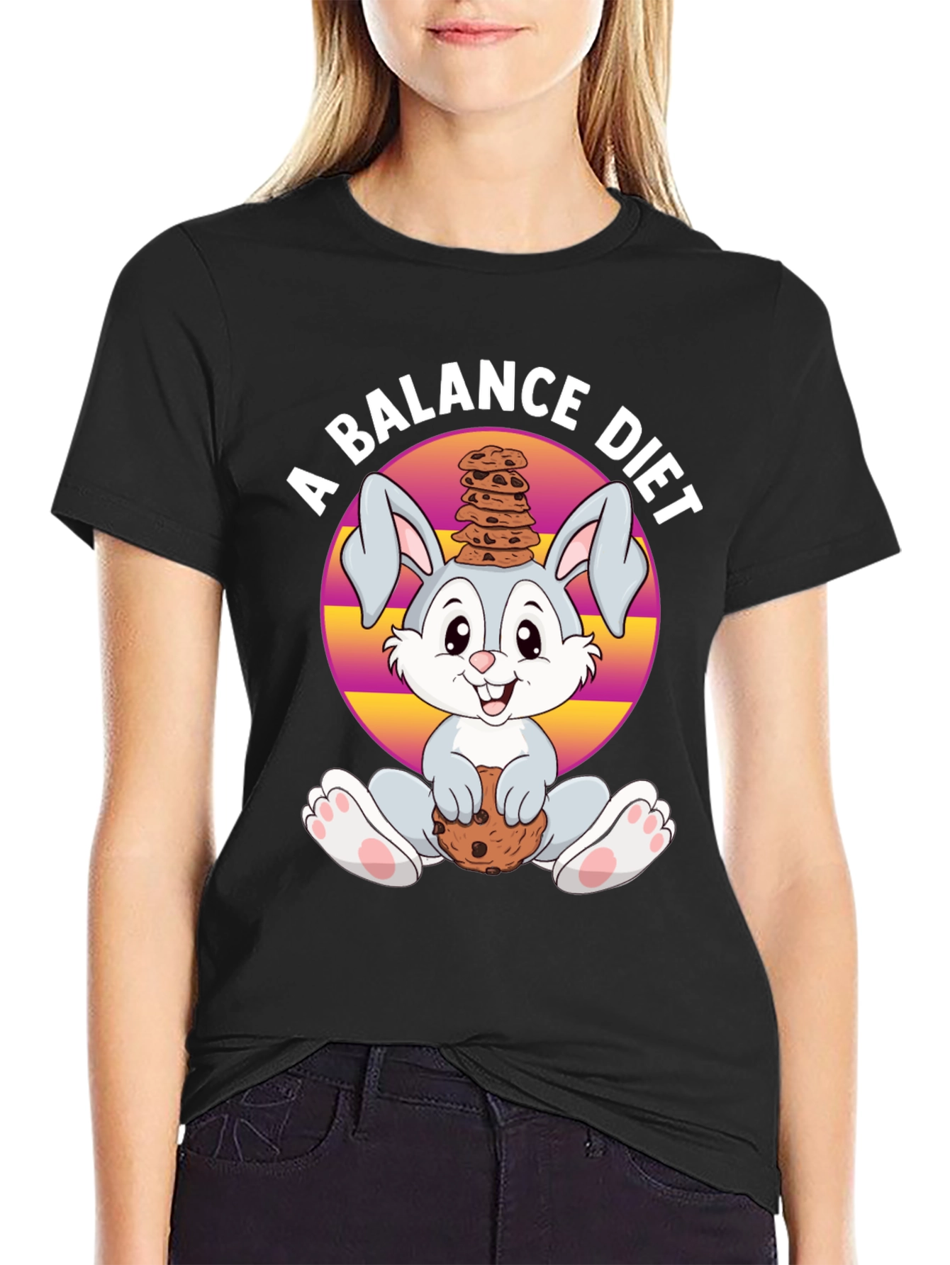 Balance Diet Rabbit T-Shirt