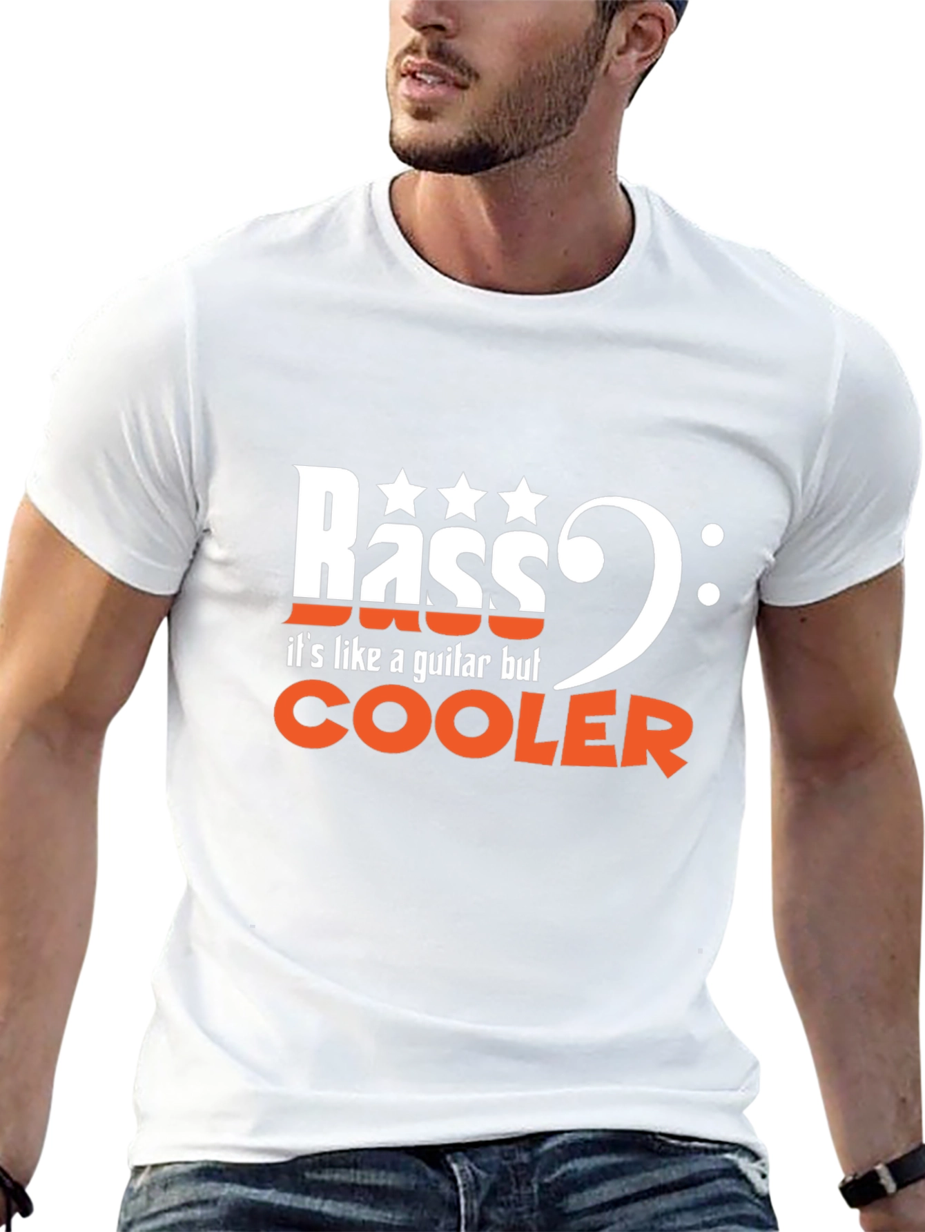 Bass Guitar T-Shirt: Its Like a Guitar But Cooler!