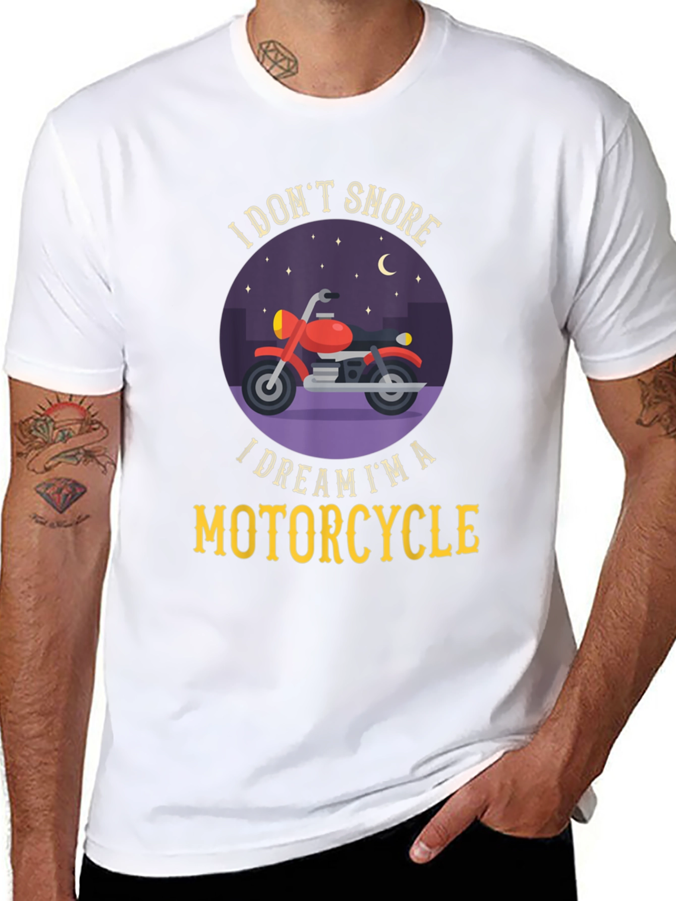 Dream Motorcycle T-Shirt - Snoring Humor