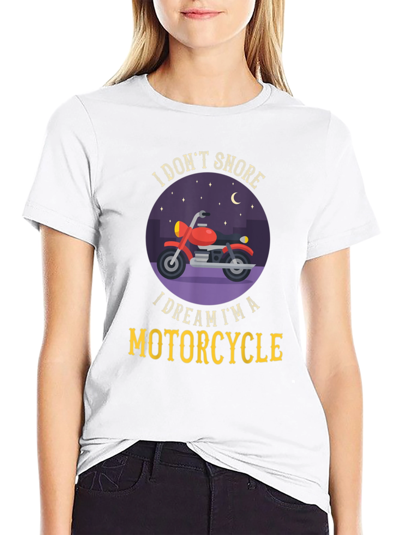 Dream Motorcycle T-Shirt - Snoring Humor
