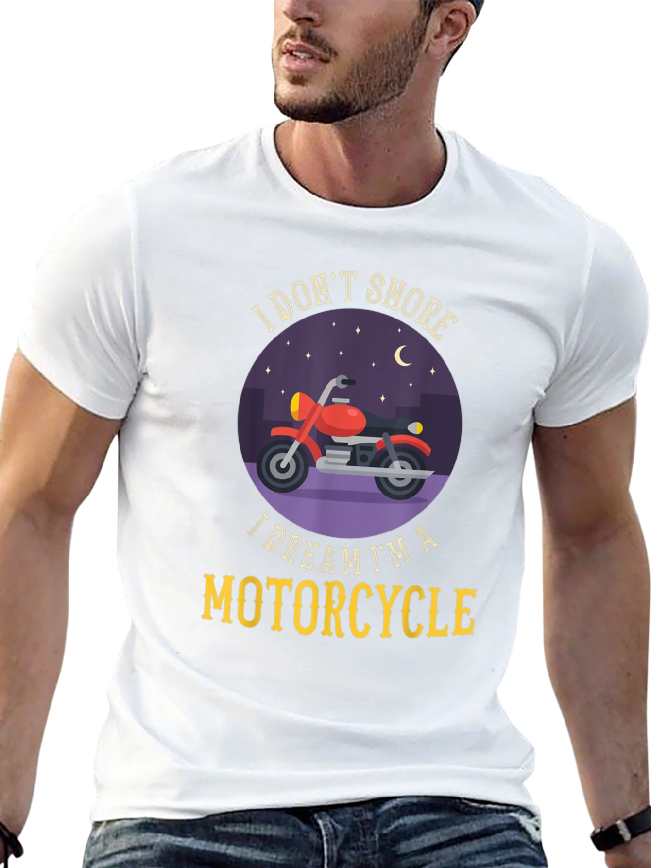 Dream Motorcycle T-Shirt - Snoring Humor