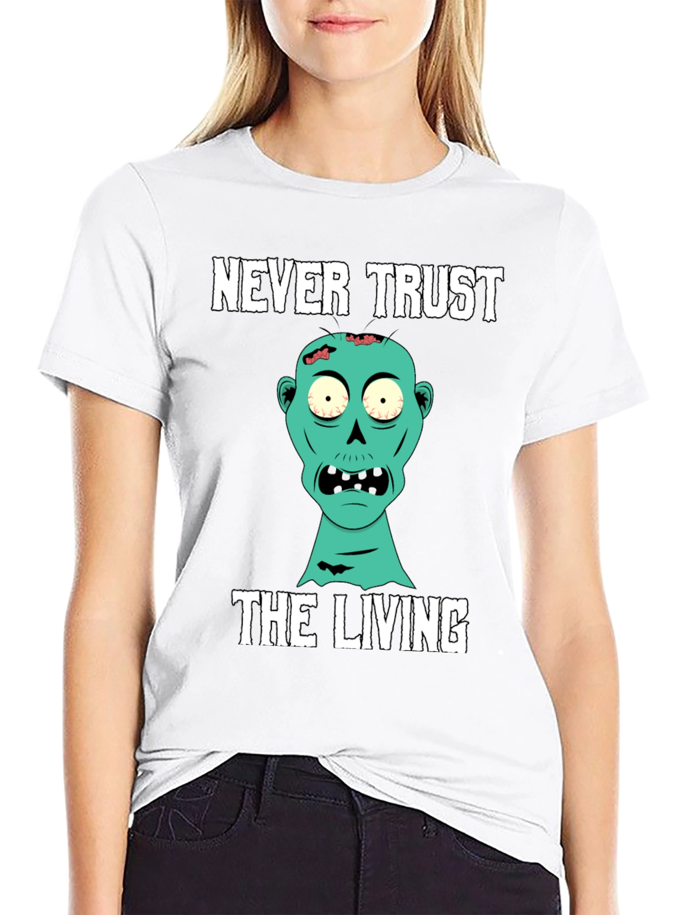 Never Trust the Living Zombie T-Shirt
