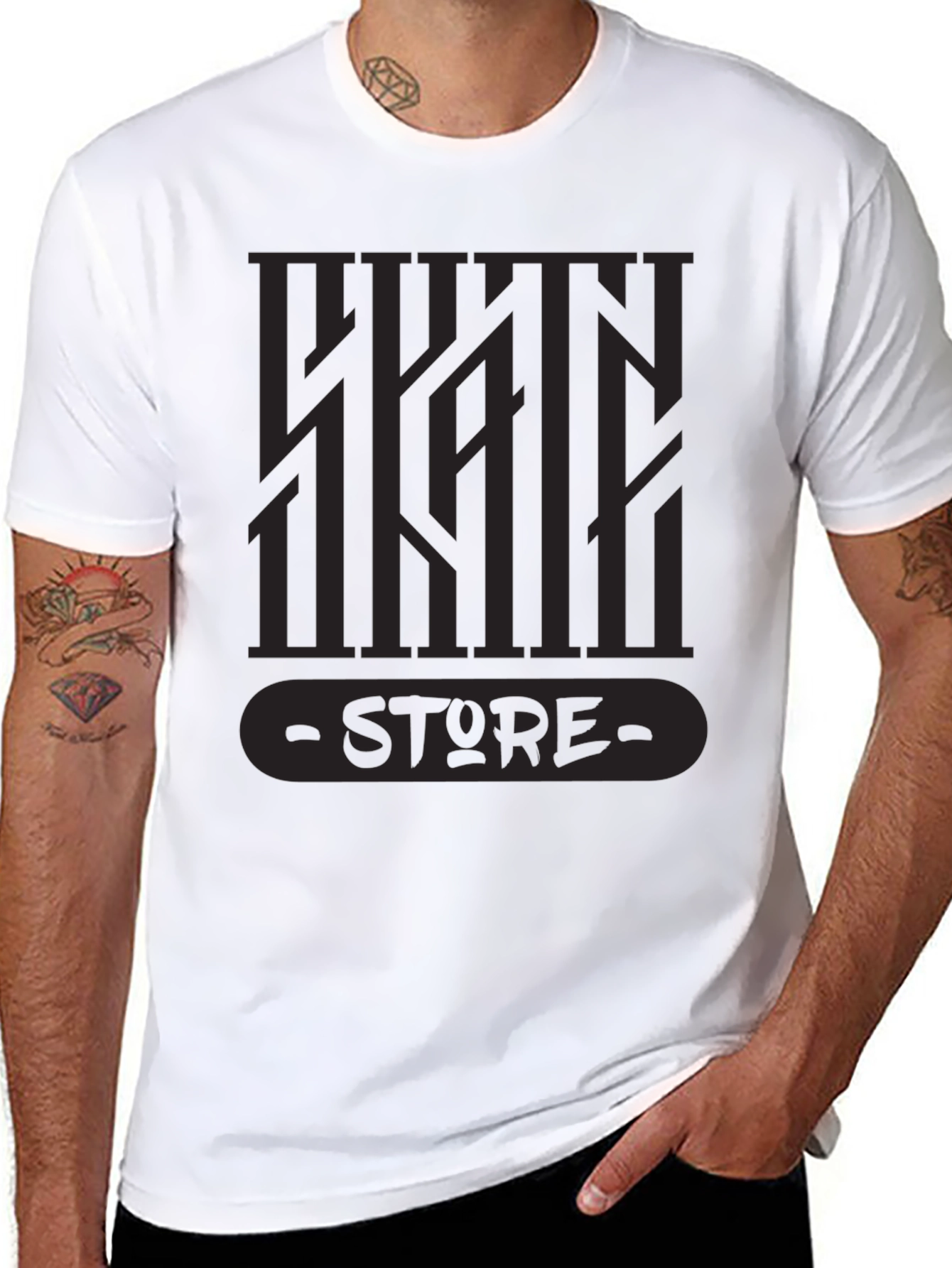 Urban Style Graphic Tee - Dark Design