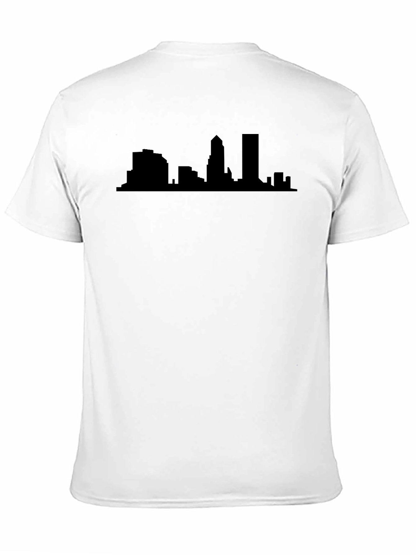 Urban Skyline Graphic Tee - Black