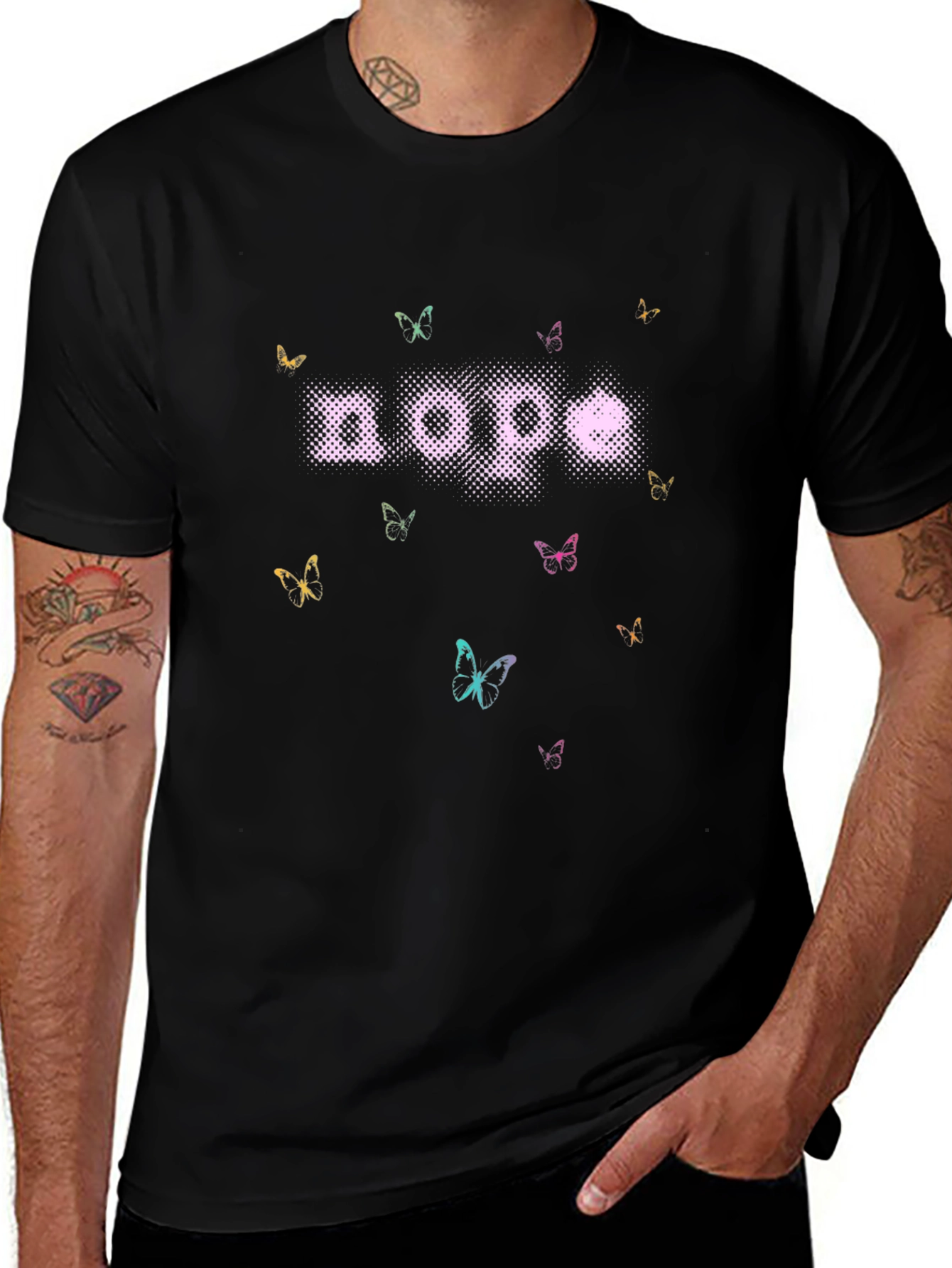 Nope Butterfly Graphic T-Shirt