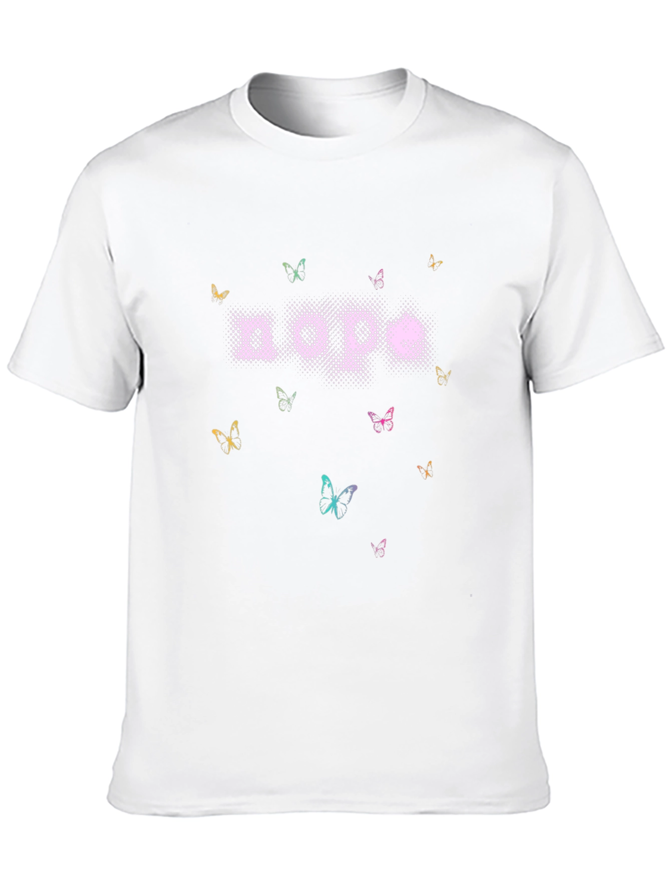 Nope Butterfly Graphic T-Shirt