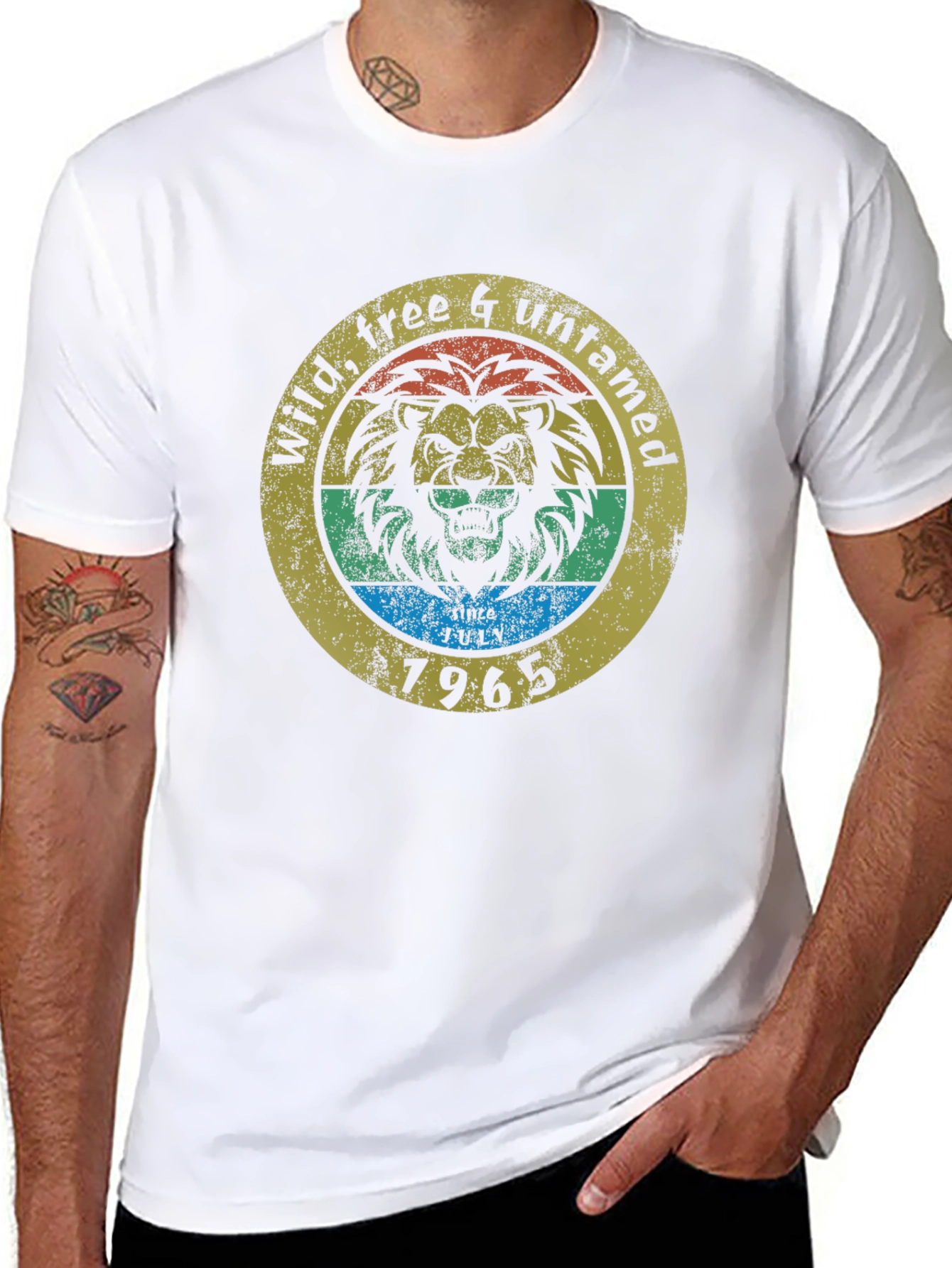 Wild Free & Untamed Lion Graphic Tee