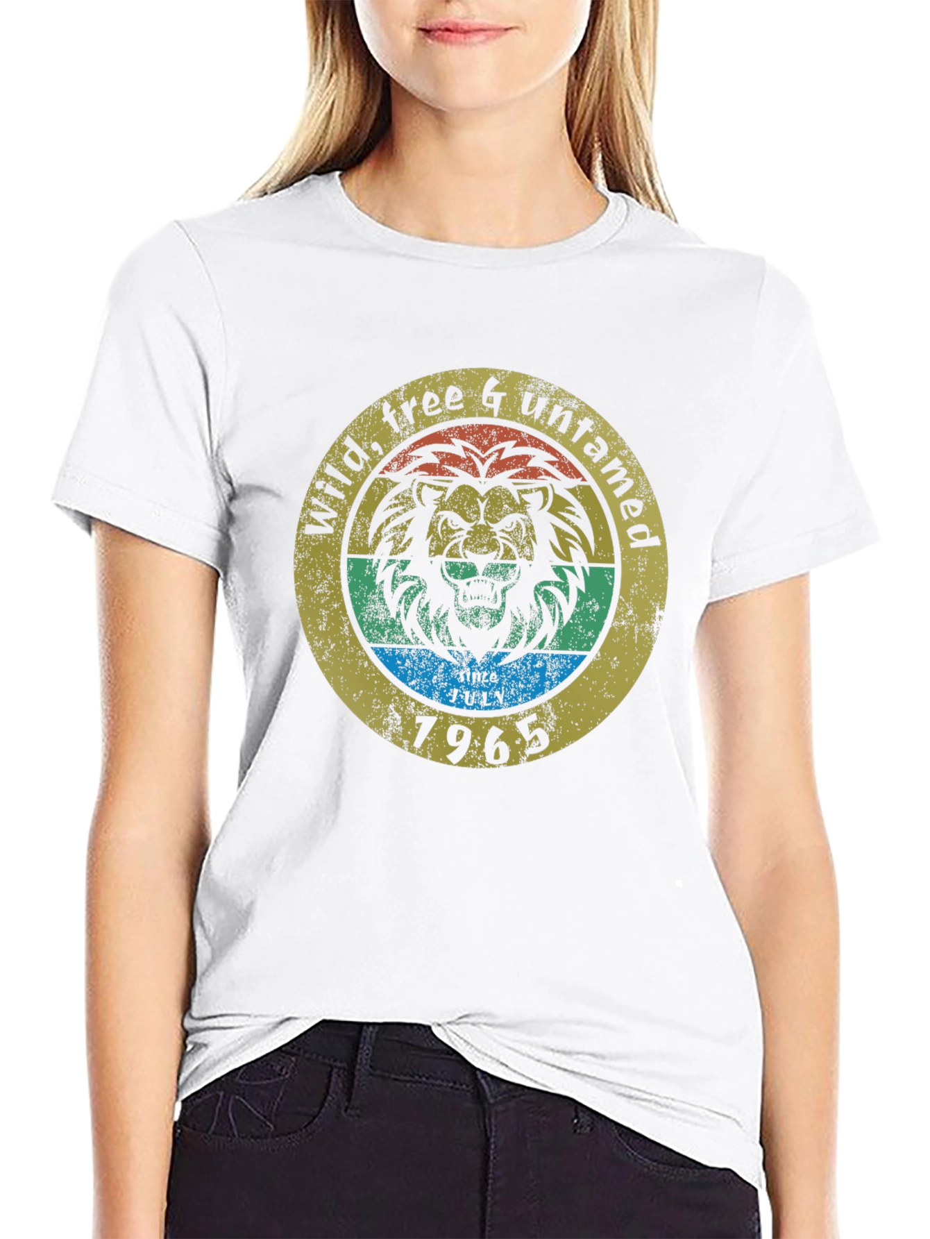 Wild Free & Untamed Lion Graphic Tee