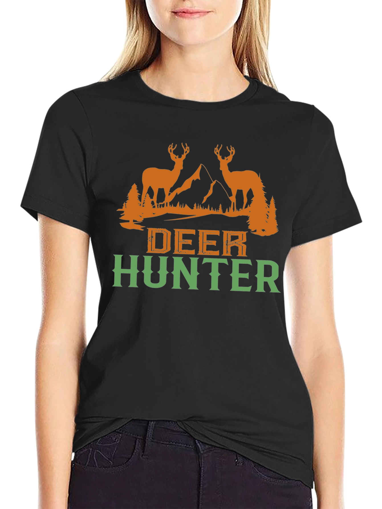 Deer Hunter Graphic Tee - Hunting Outdoors T-Shirt