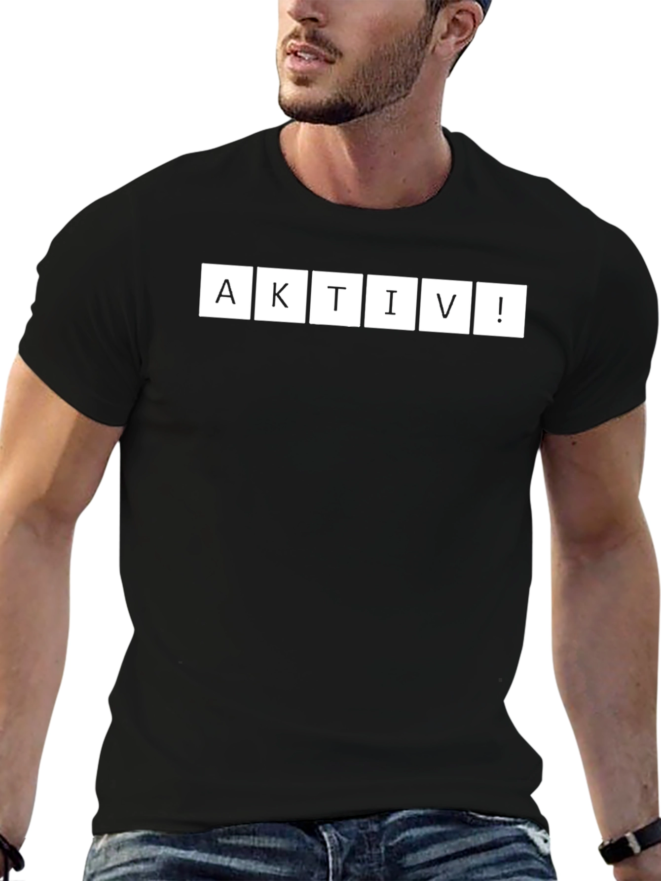 Aktiv! Black Graphic Tee