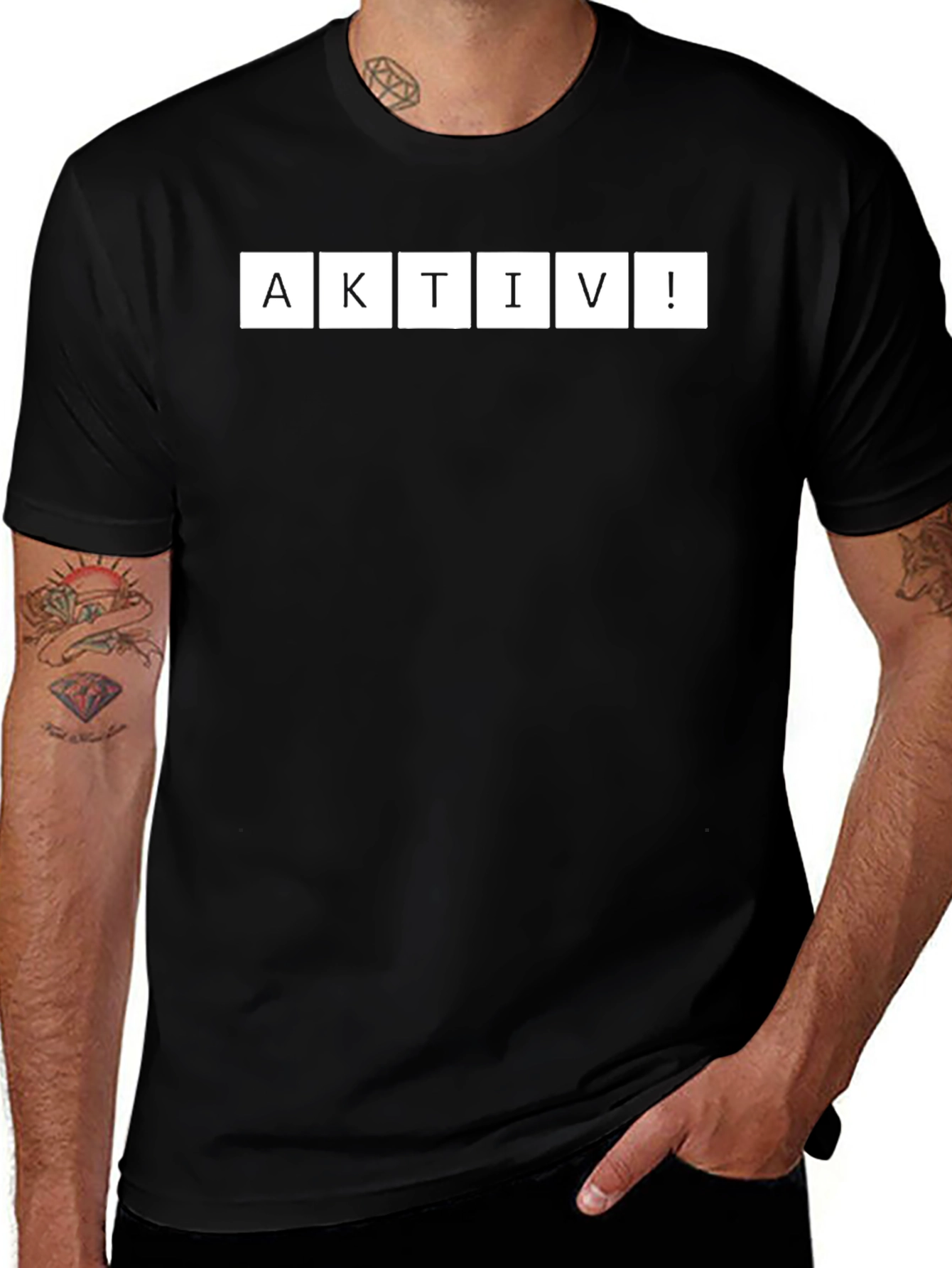 Aktiv! Black Graphic Tee