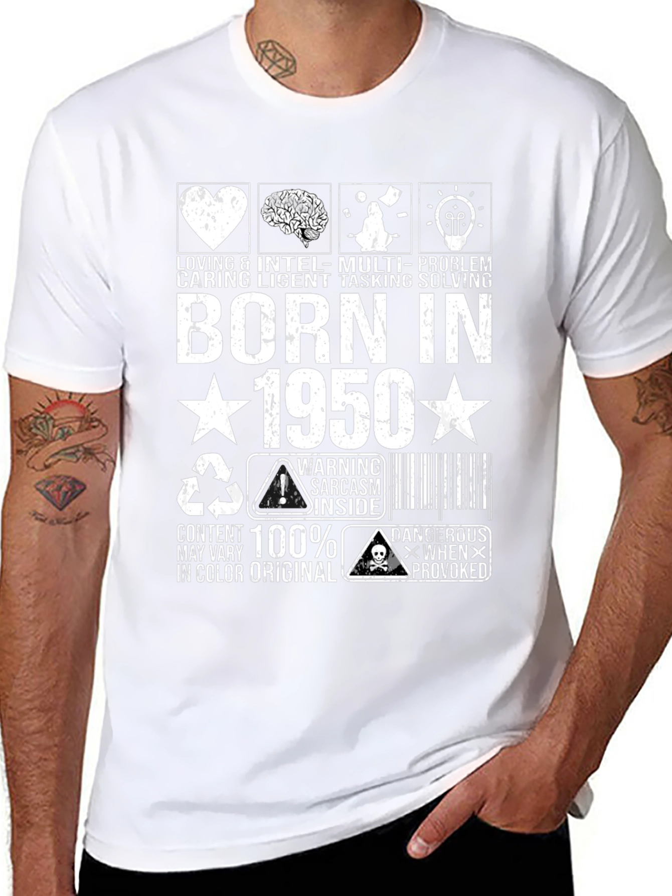 Born in 1950 Sarcastic Humor Graphic Tee