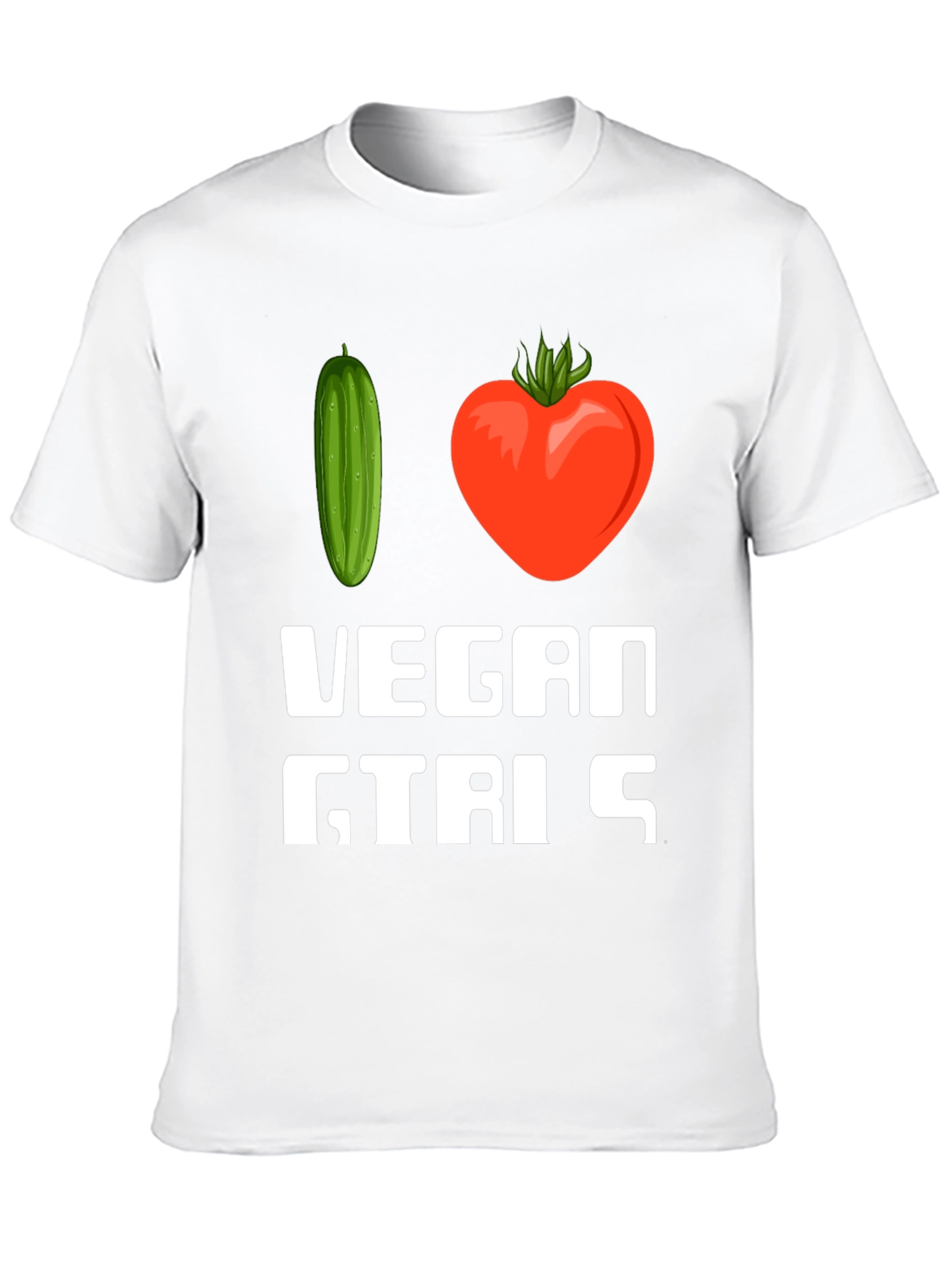 Vegan Girls T-Shirt - Cucumber Heart