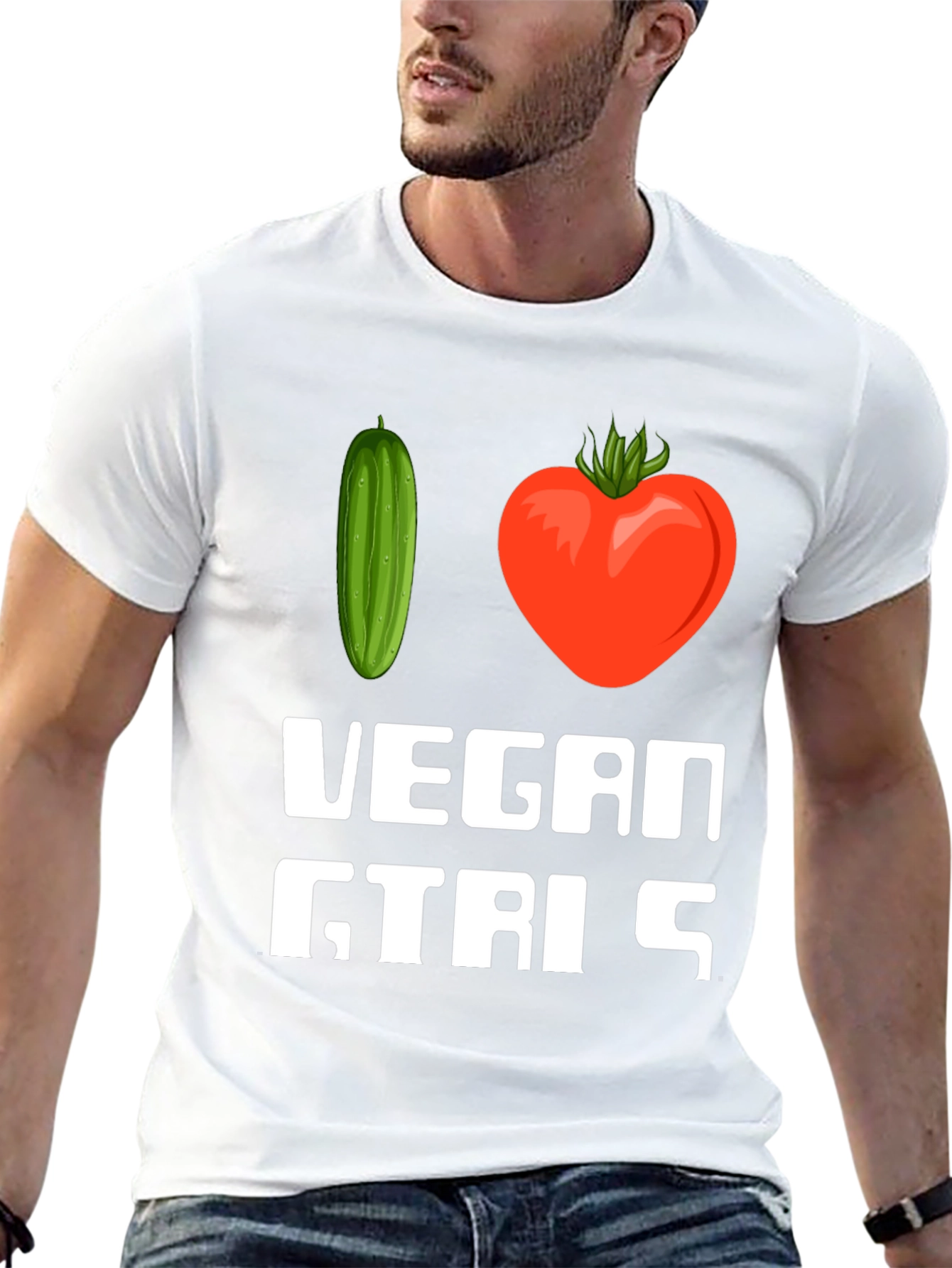 Vegan Girls T-Shirt - Cucumber Heart