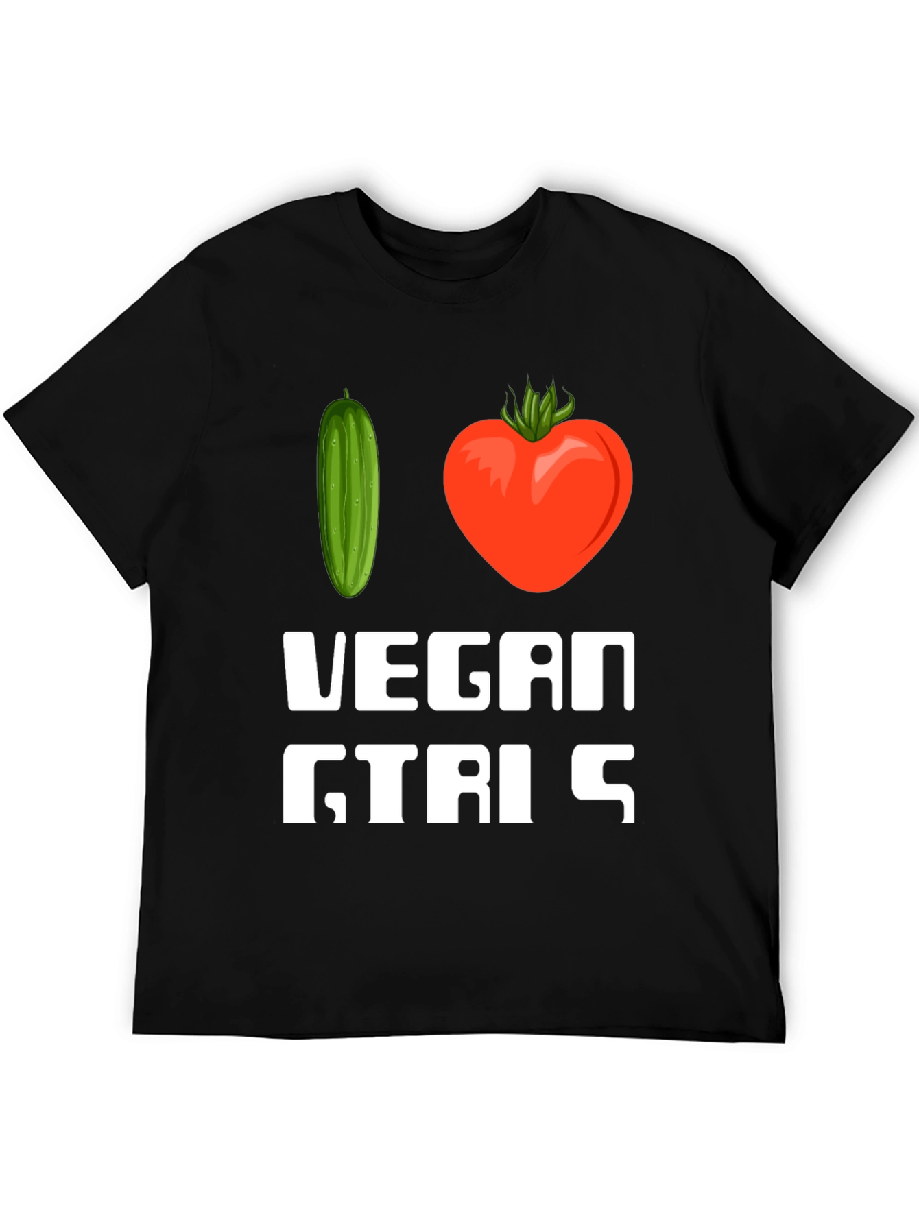 Vegan Girls T-Shirt - Cucumber Heart